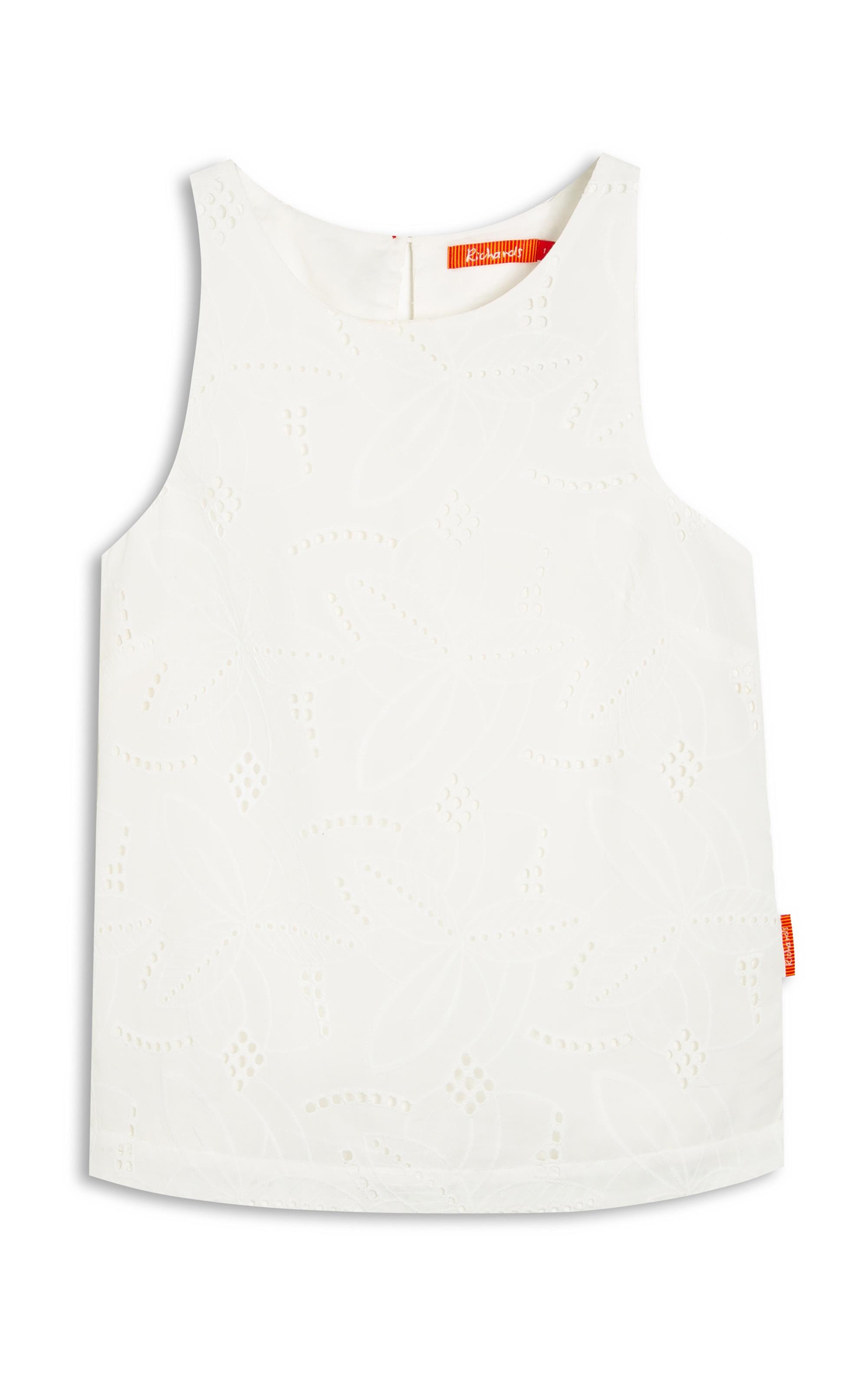 Regata Pisa Cotton Bordado Branco
