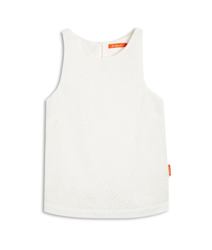 Regata Pisa Cotton Bordado Branco