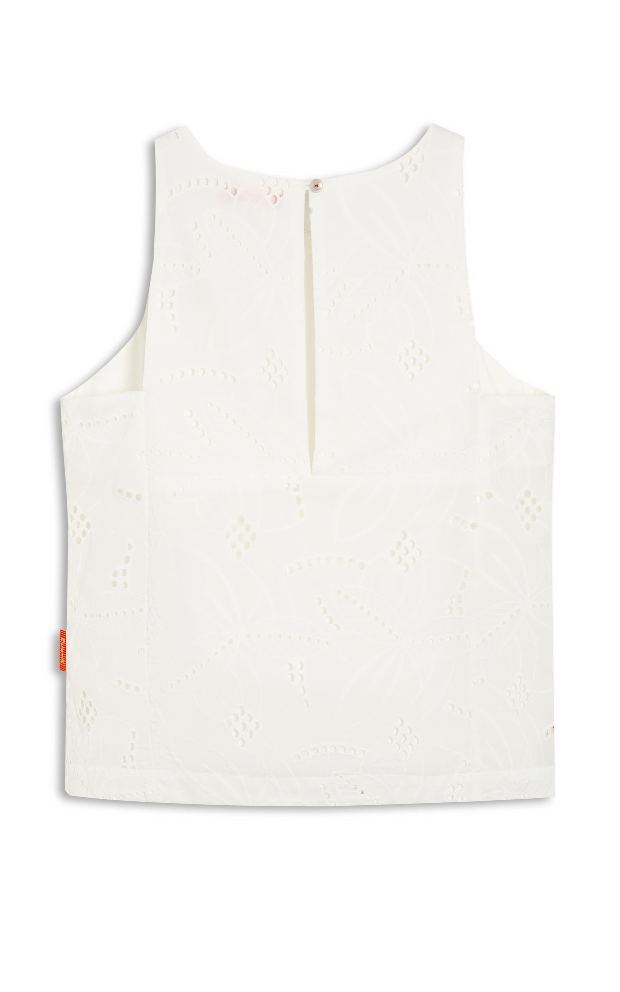 Regata Pisa Cotton Bordado Branco