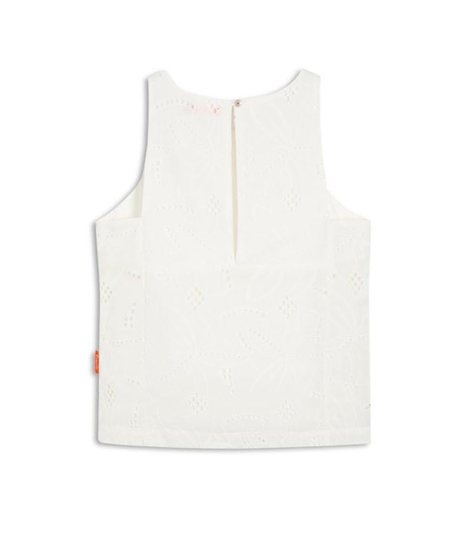 Regata Pisa Cotton Bordado Branco