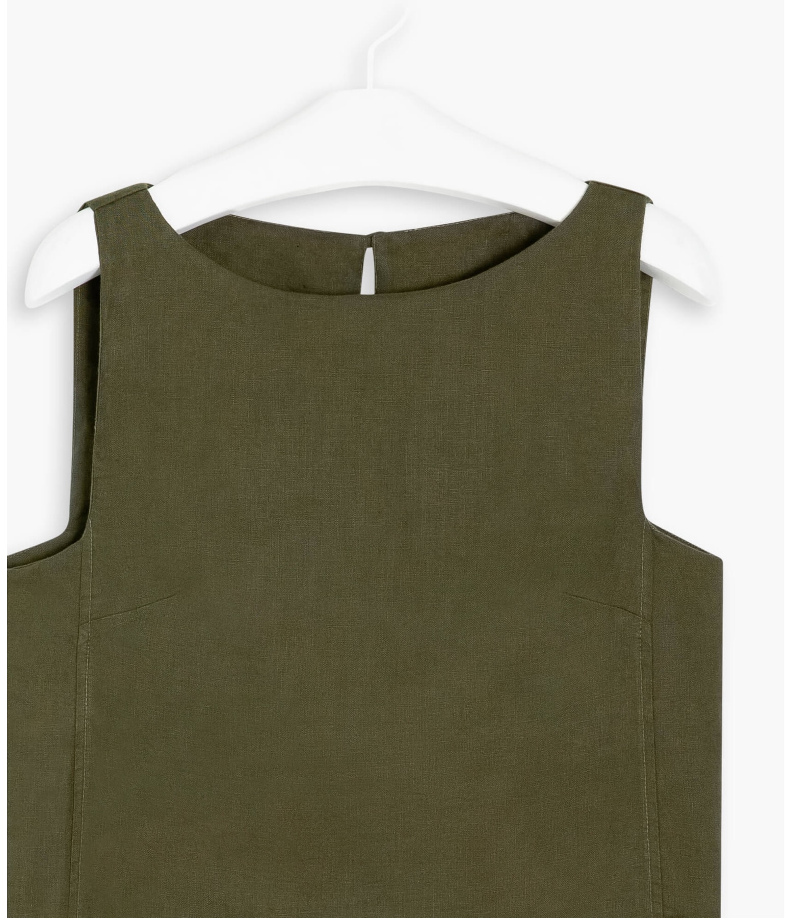 Regata  Puro Linho  Romã Verde Militar