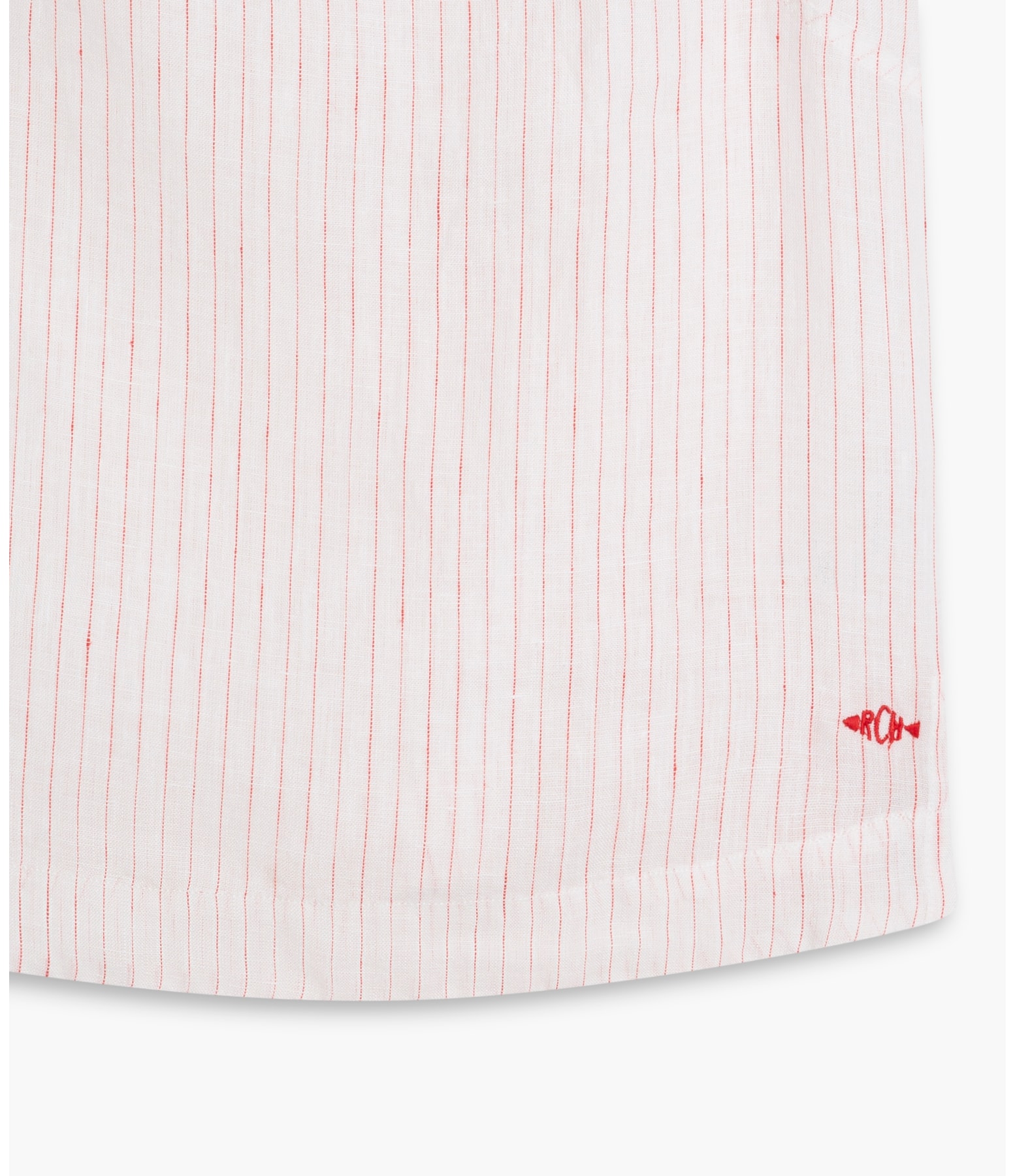 Regata  Puro Linho Vitoria Stripe  Ft Vermelho