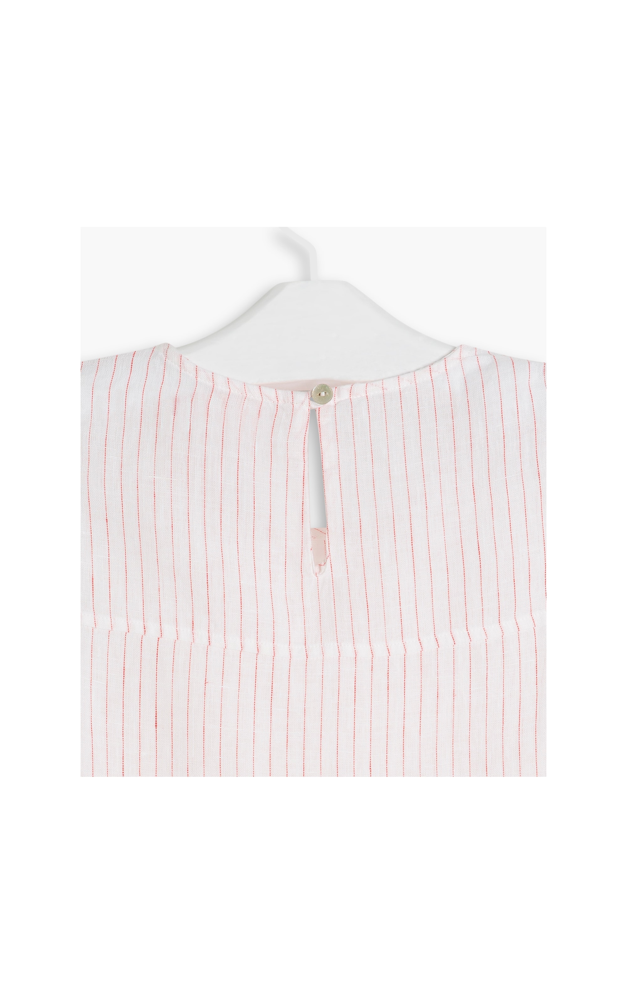 Regata  Puro Linho Vitoria Stripe  Ft Vermelho