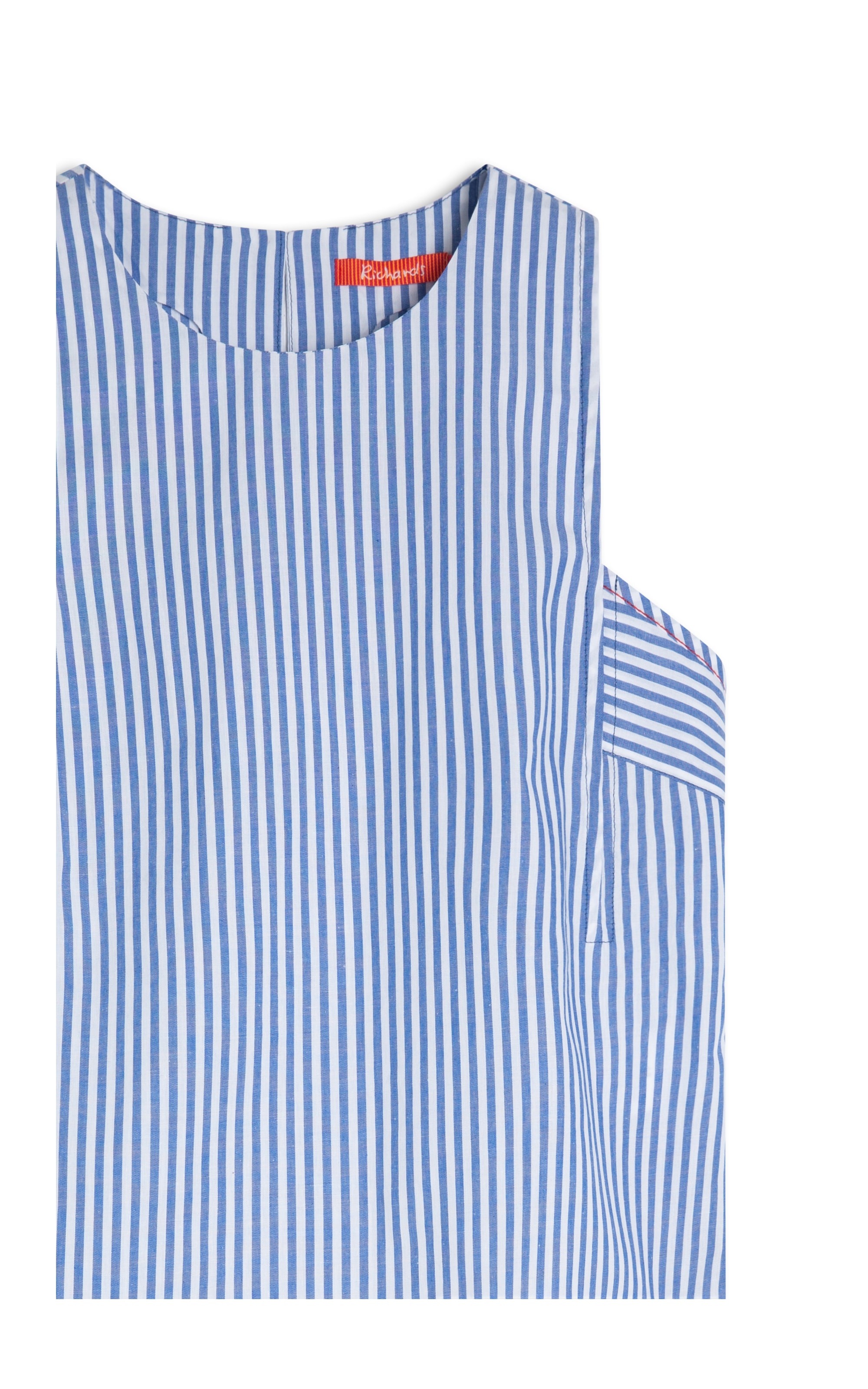 Regata Rachel Listras Algodao Azul Bic