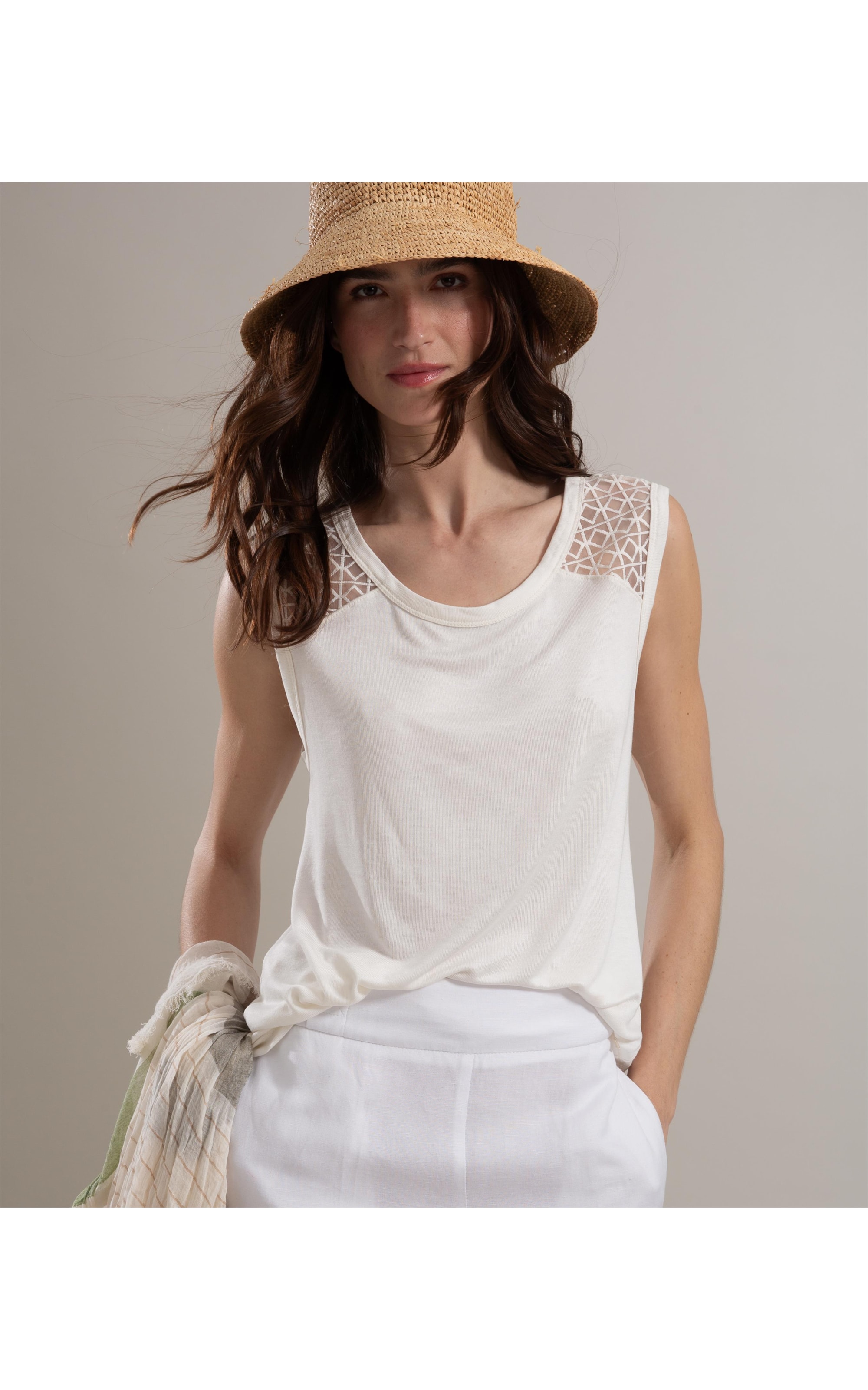 Regata Rosa Renda Off White