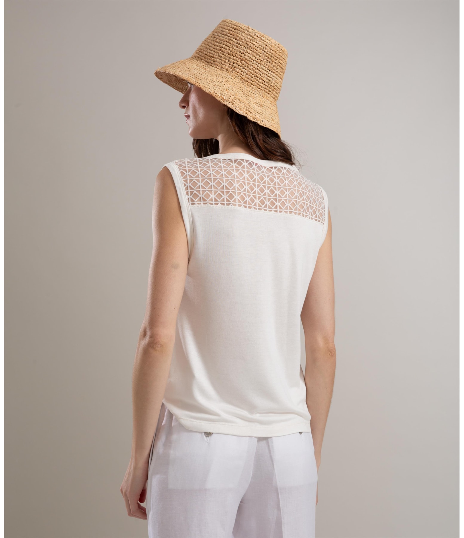 Regata Rosa Renda Off White