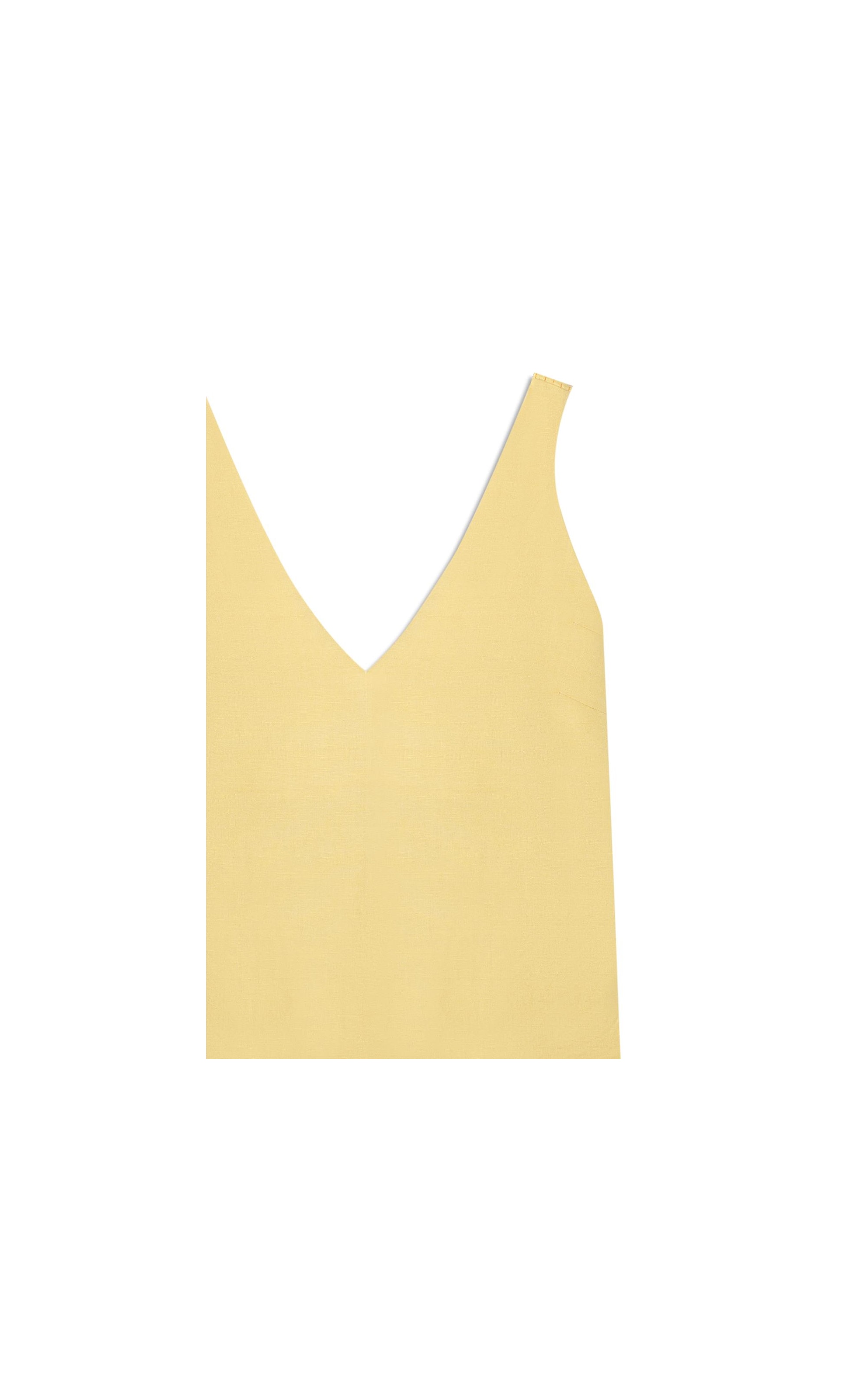 Regata Simas Linho Blend Amarelo Claro