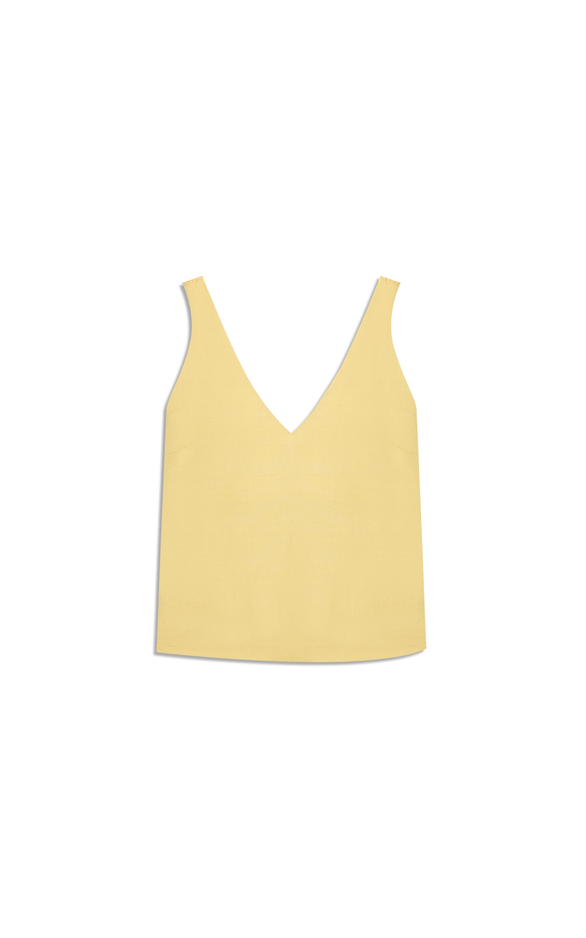 Regata Simas Linho Blend Amarelo Claro