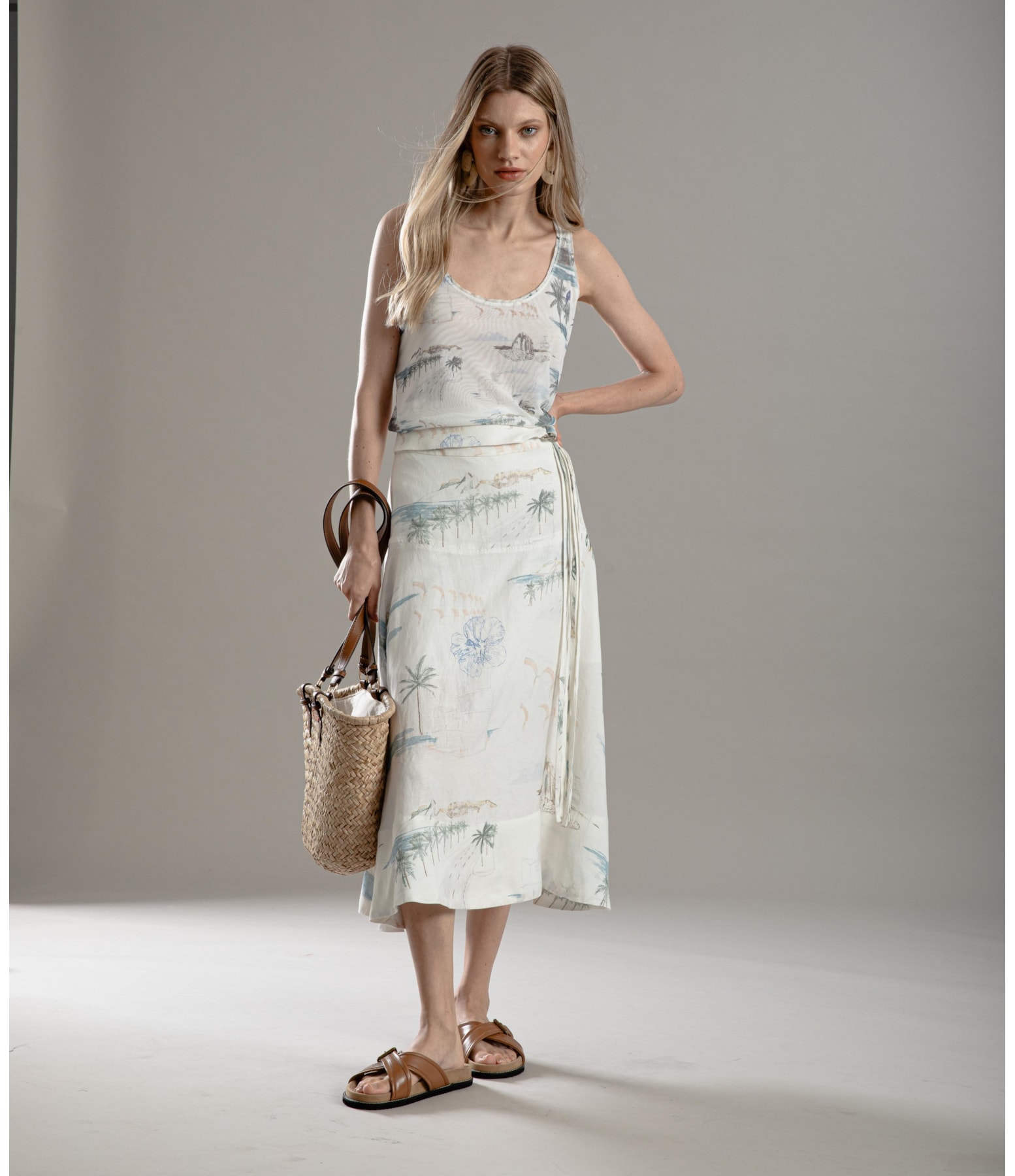 Regata Sofia Tule Est.Spots Branco