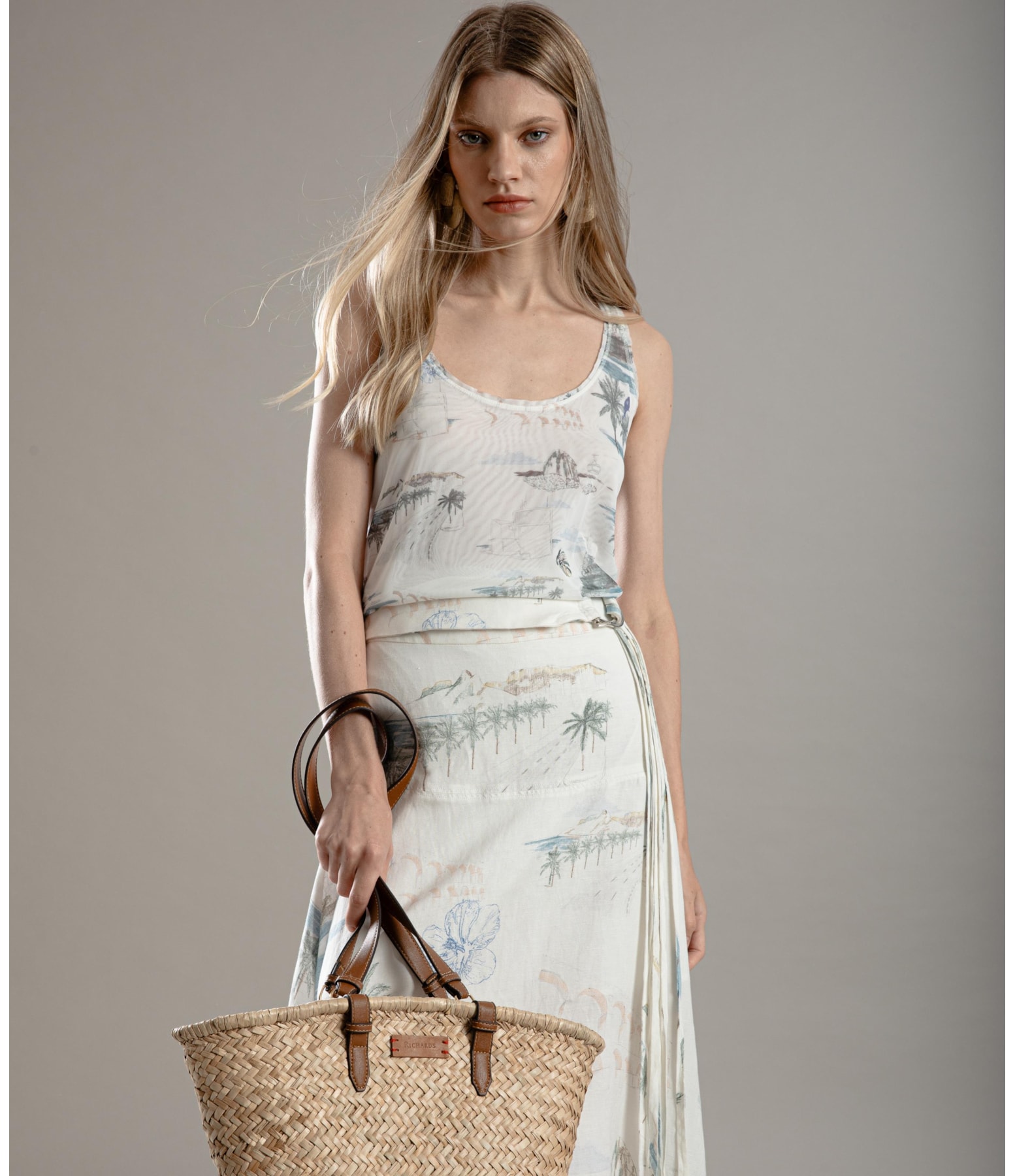 Regata Sofia Tule Est.Spots Branco