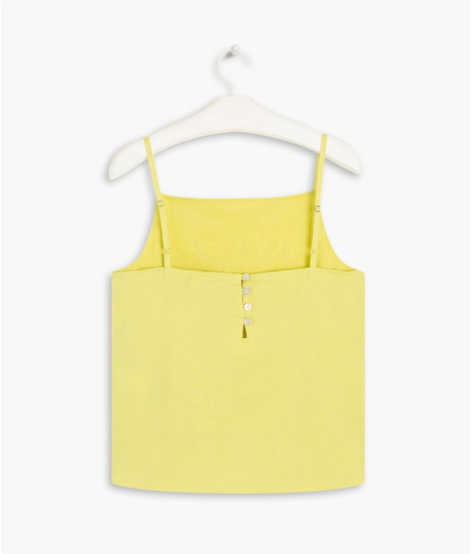  Regata Tessa Bordada Amarelo Claro