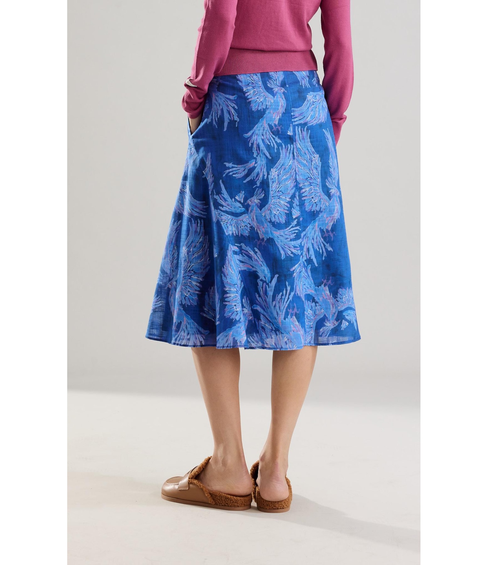 Saia Aias Algodao Marinho