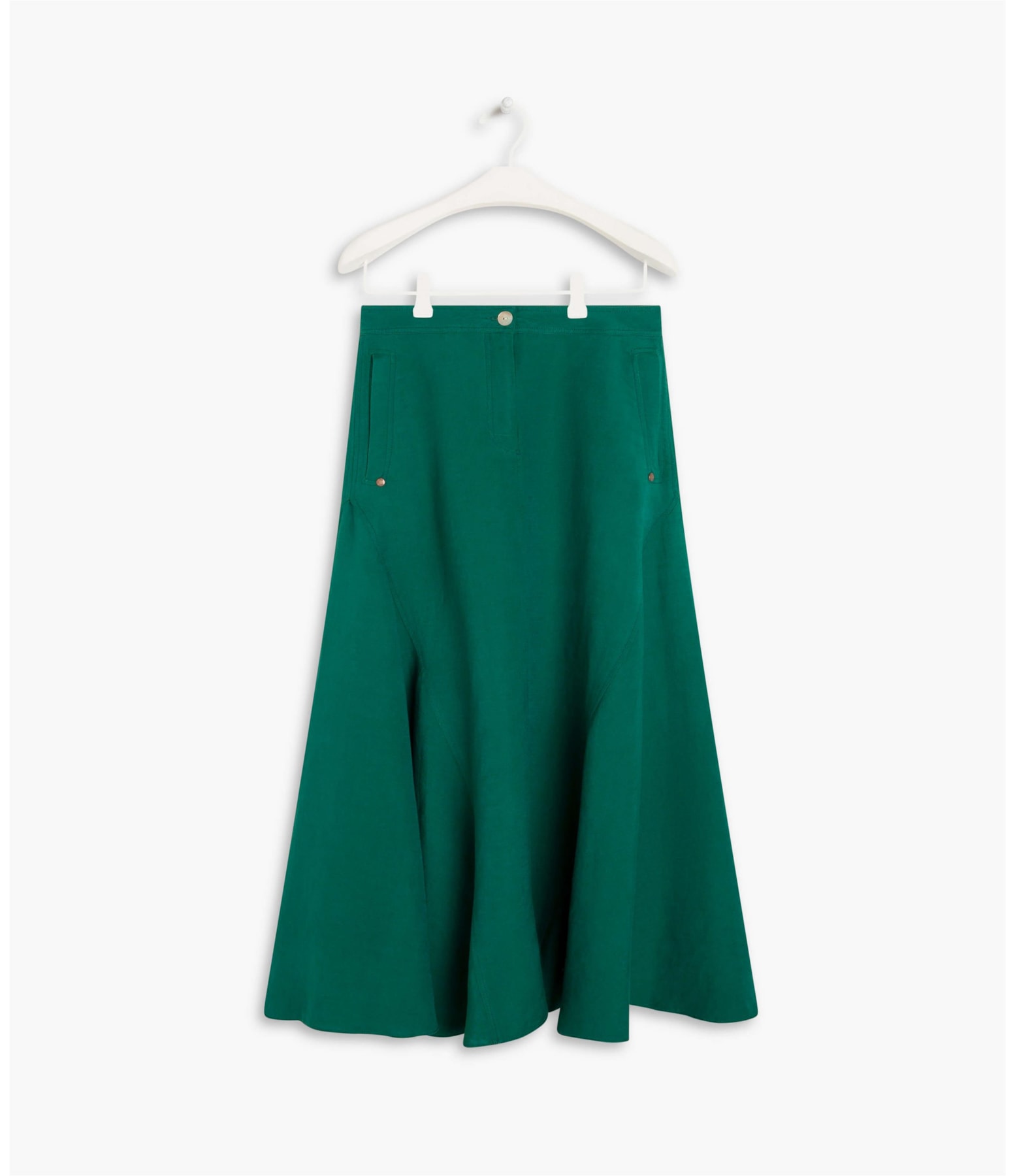 Saia Aias Linho Liso Verde