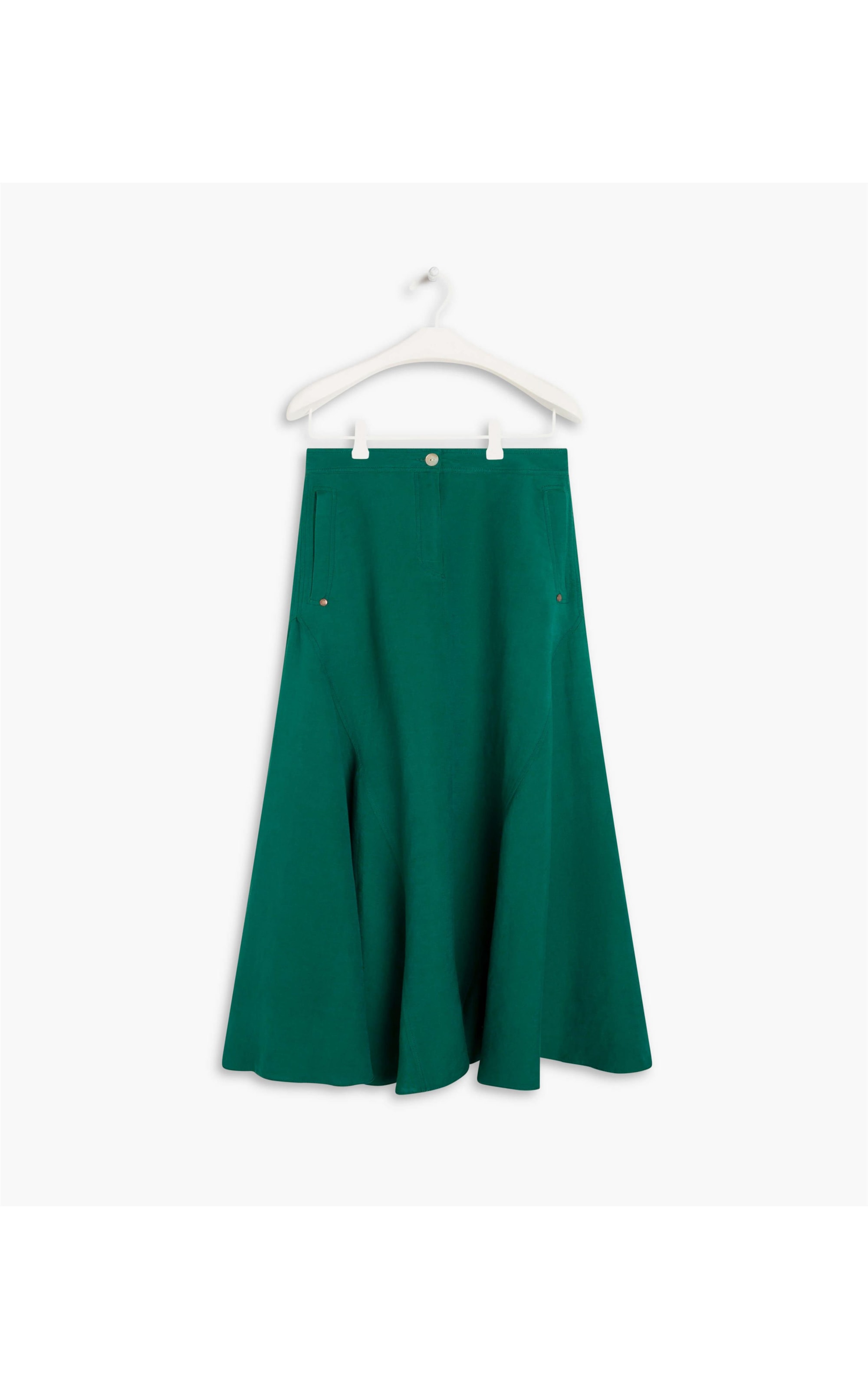 Saia Aias Linho Liso Verde