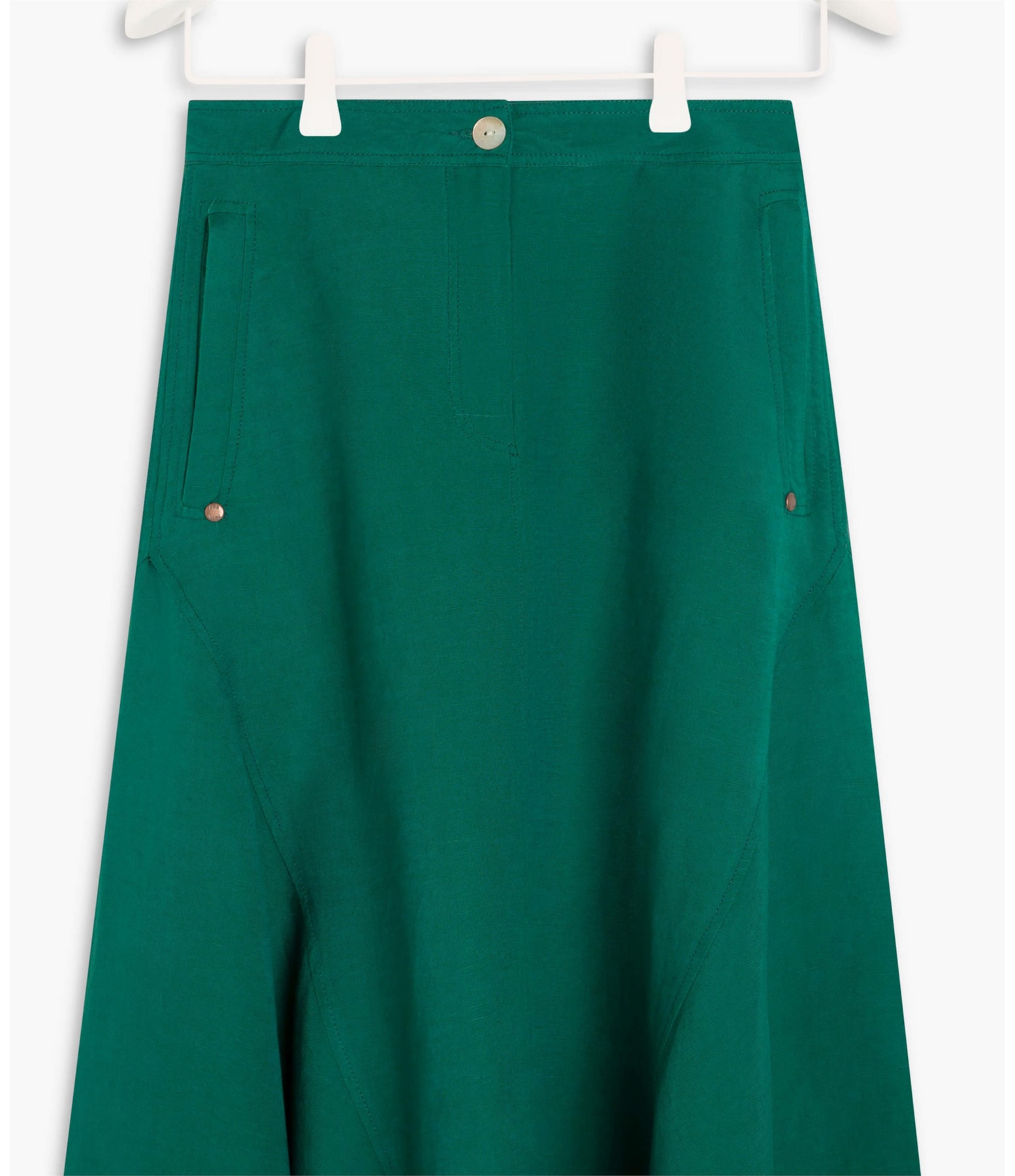 Saia Aias Linho Liso Verde