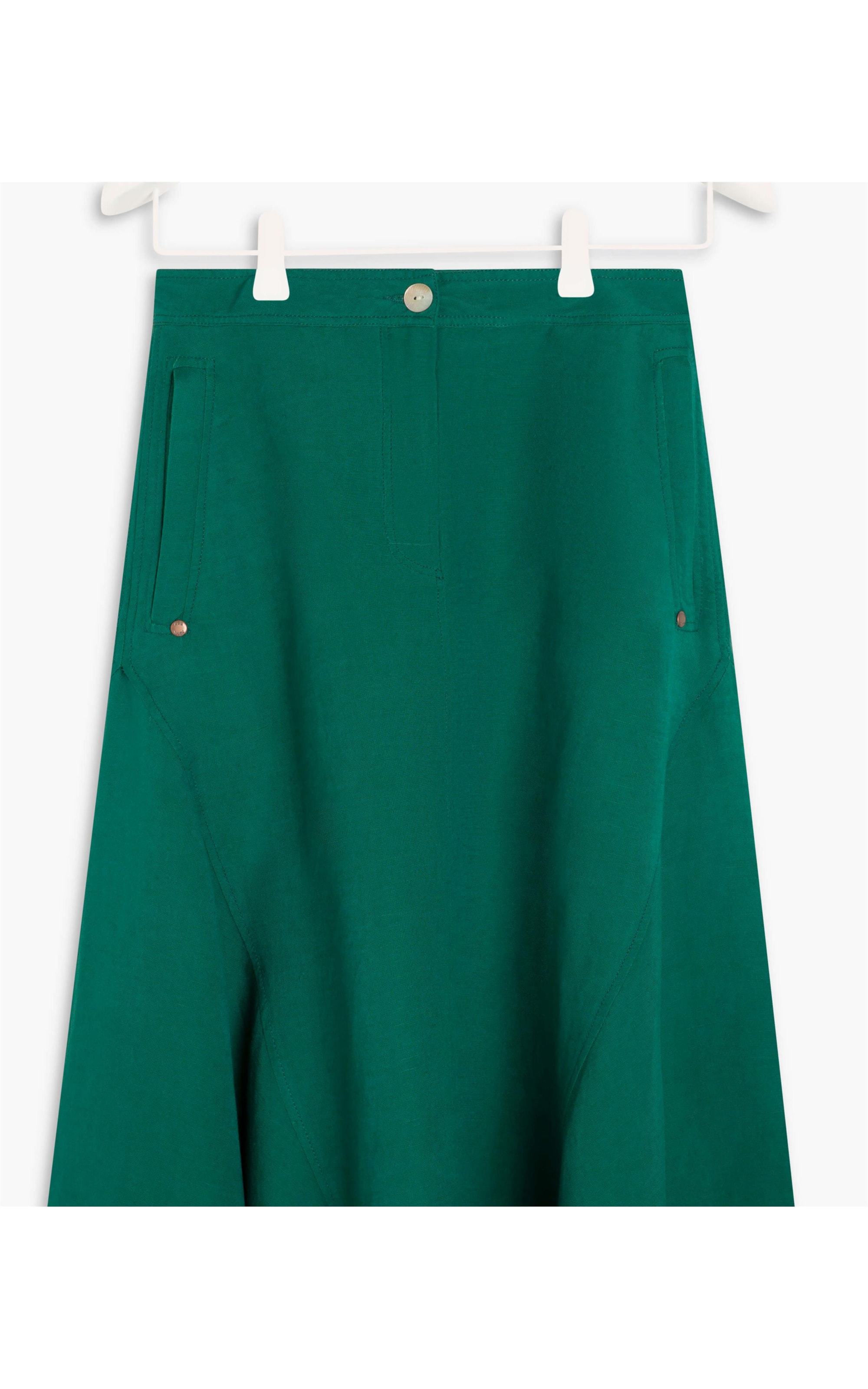 Saia Aias Linho Liso Verde