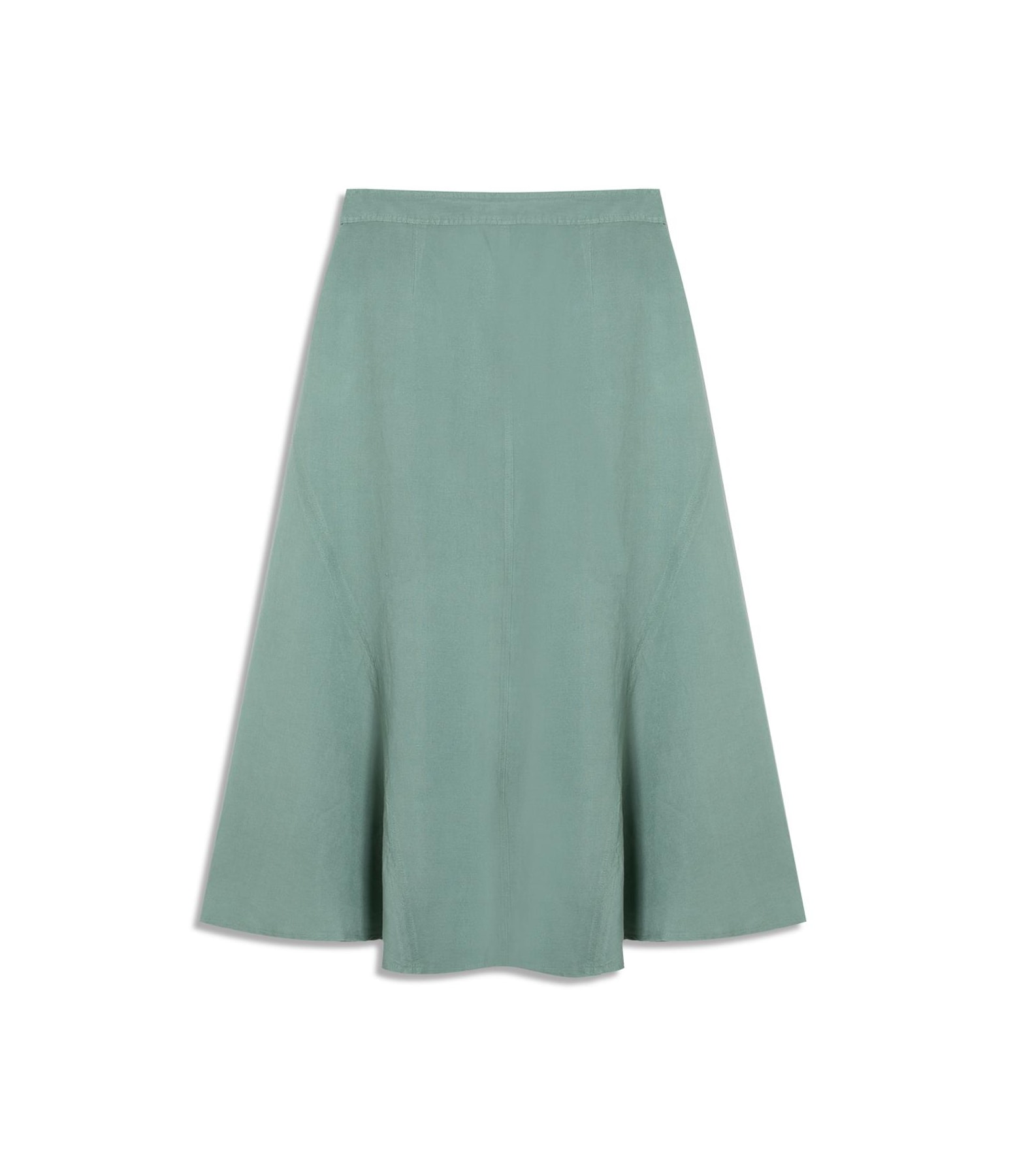 Saia Aias Linho Liso Verde Claro
