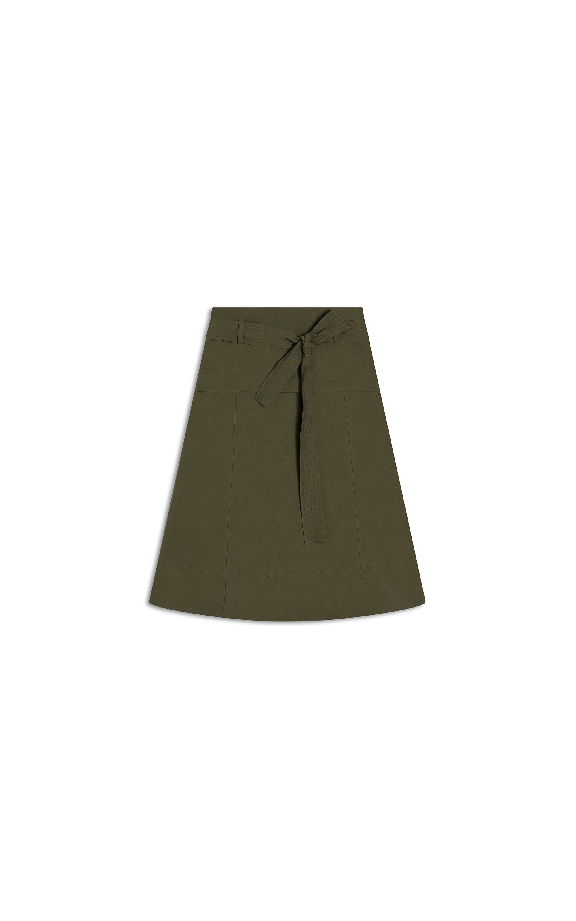  Saia Alana Linho Blend Liso Verde Army