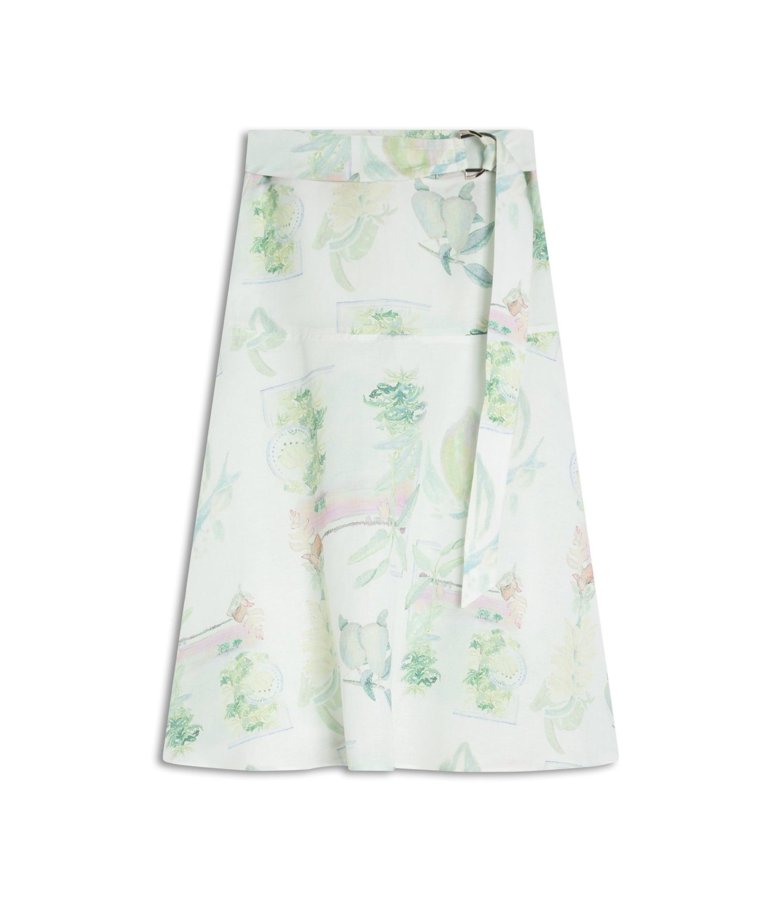 Saia Alina Lb Estampado Branco