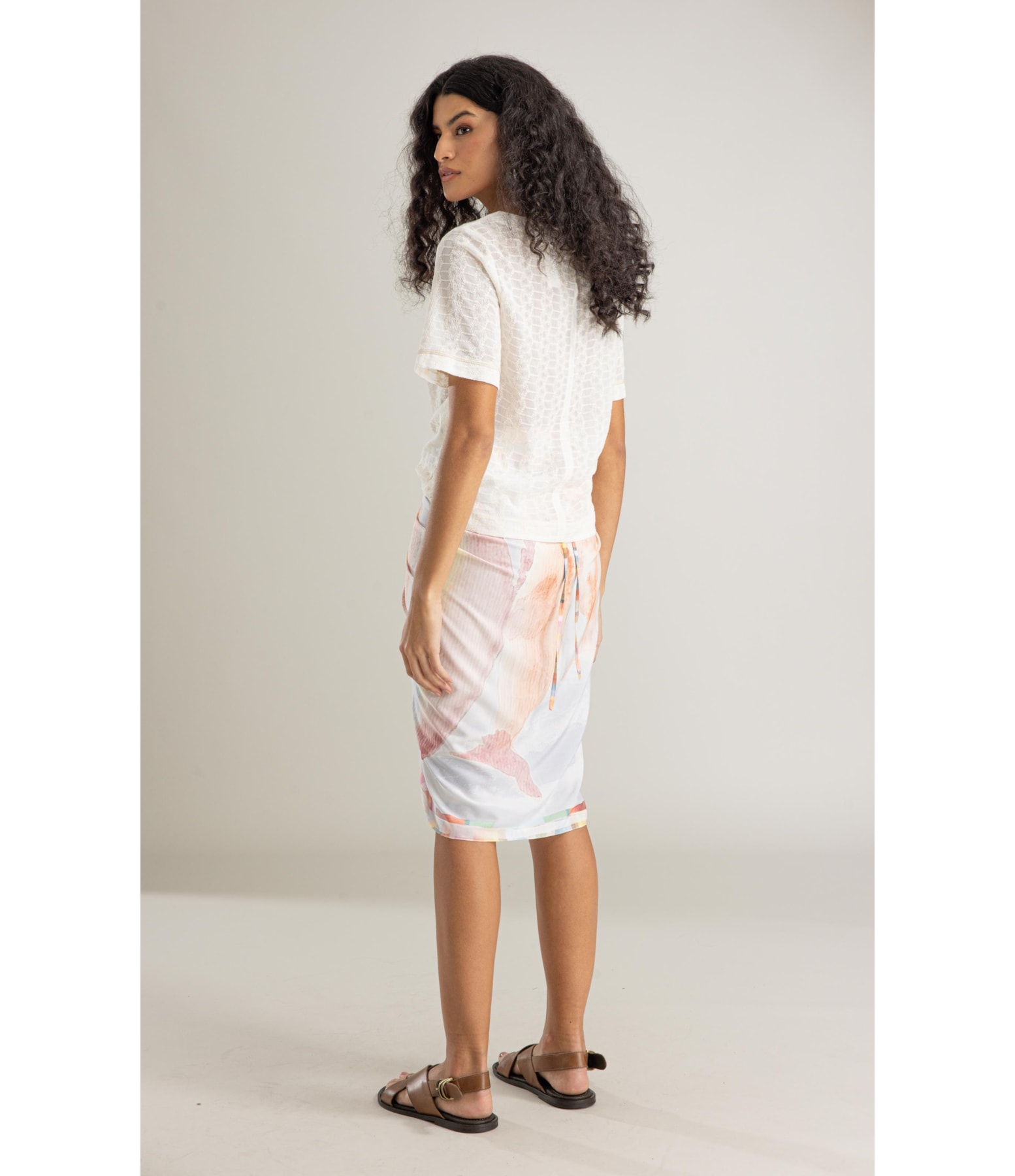 Saia Canga Oceana Est Peixes Azul Seco