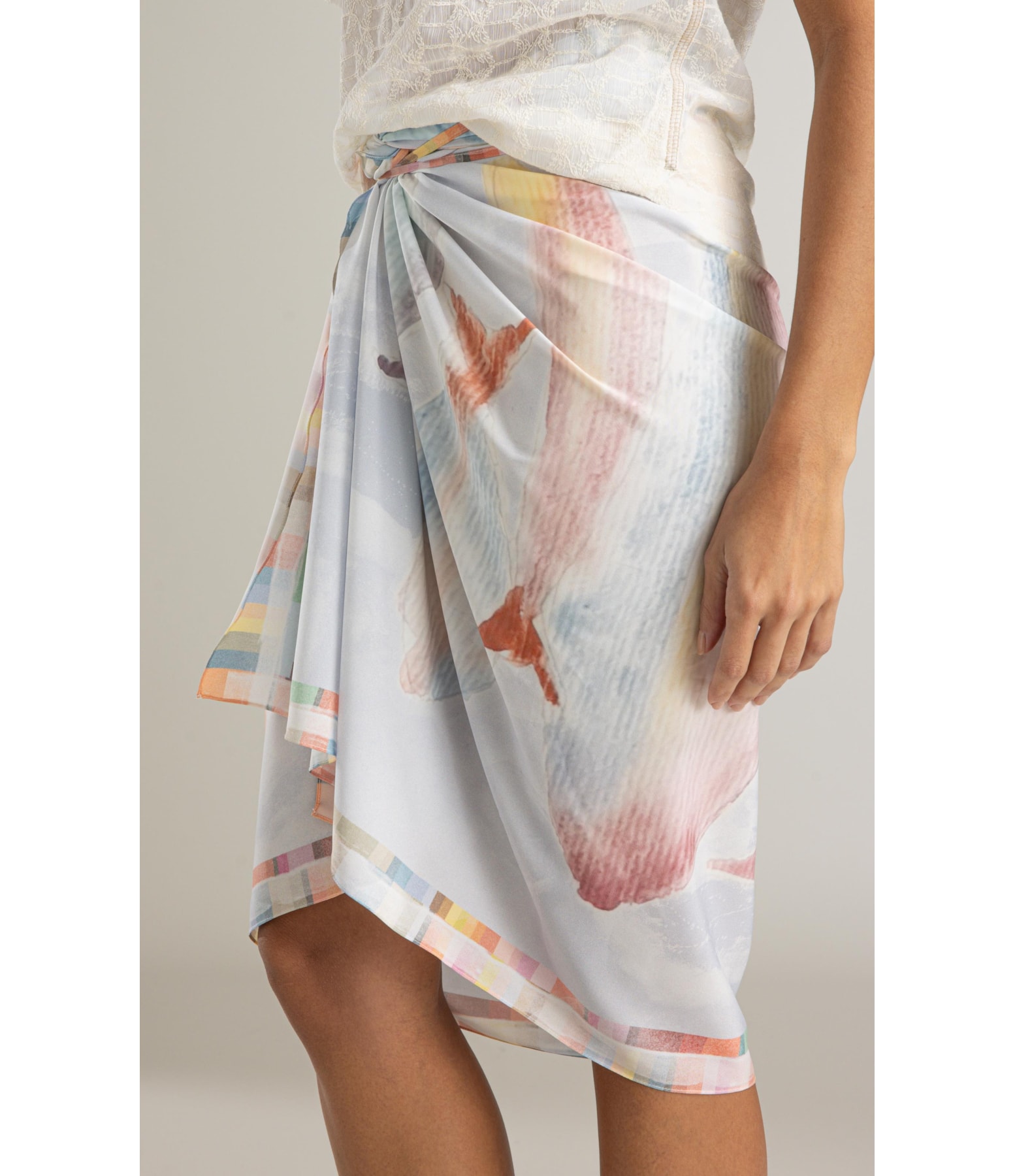 Saia Canga Oceana Est Peixes Azul Seco