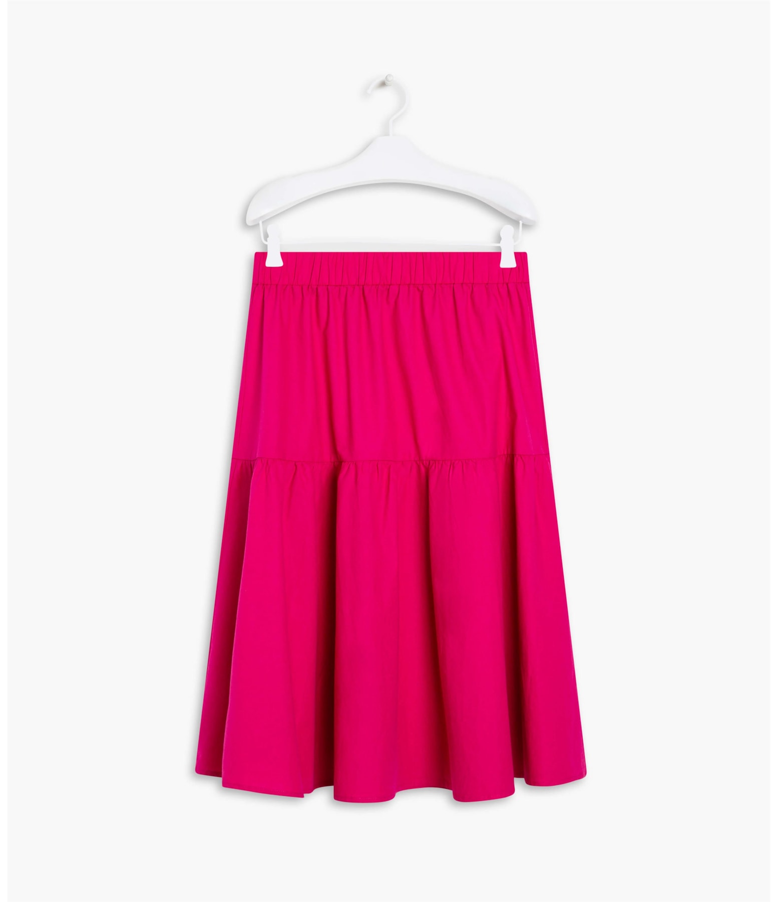Saia Cantareira Algodao Liso Magenta