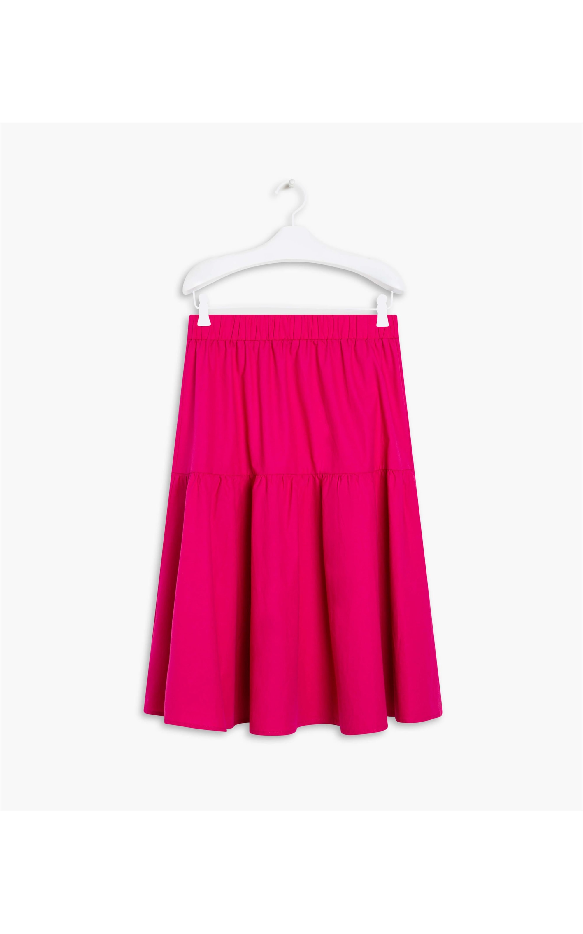Saia Cantareira Algodao Liso Magenta