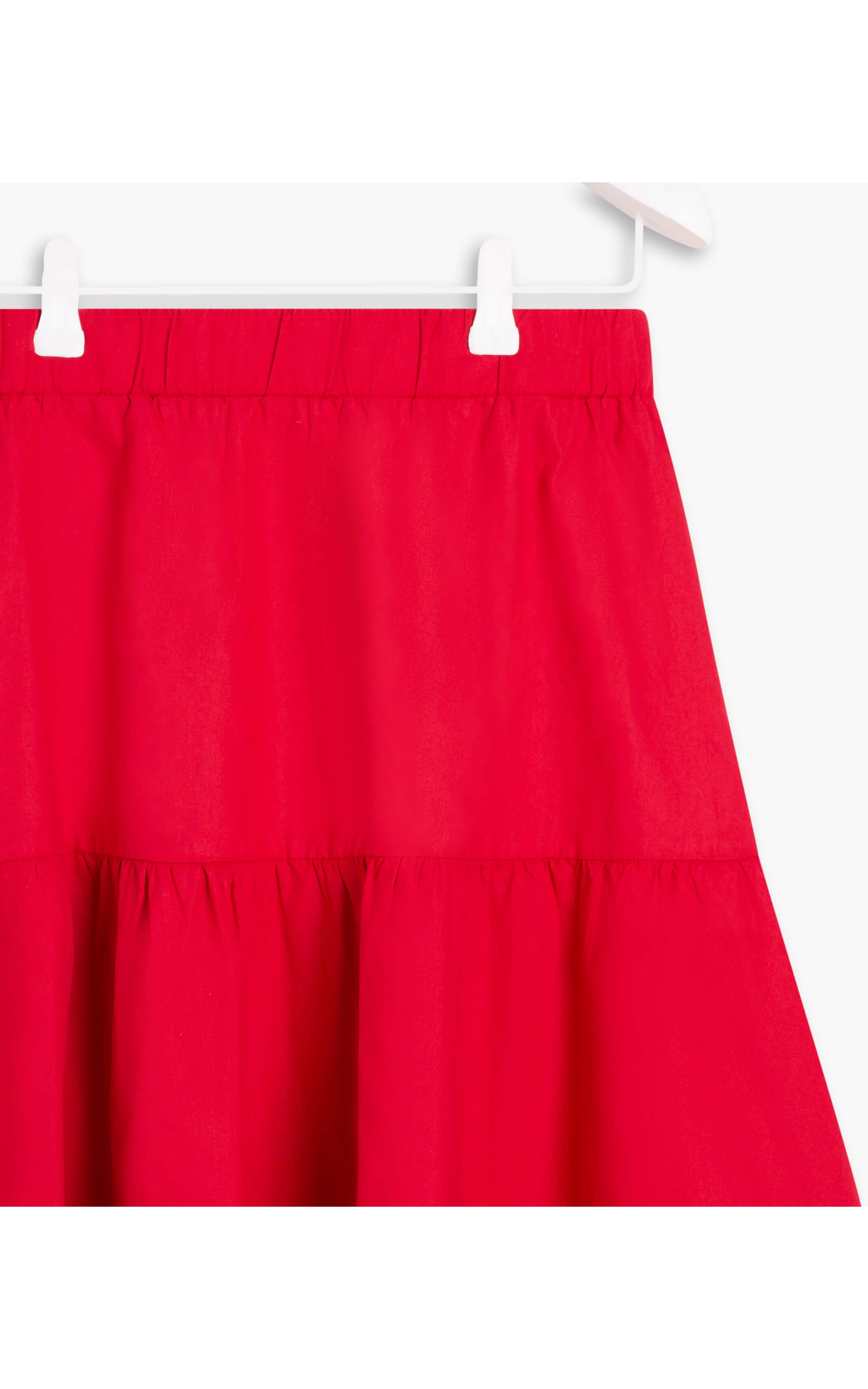 Saia Cantareira Algodao Liso Vermelho