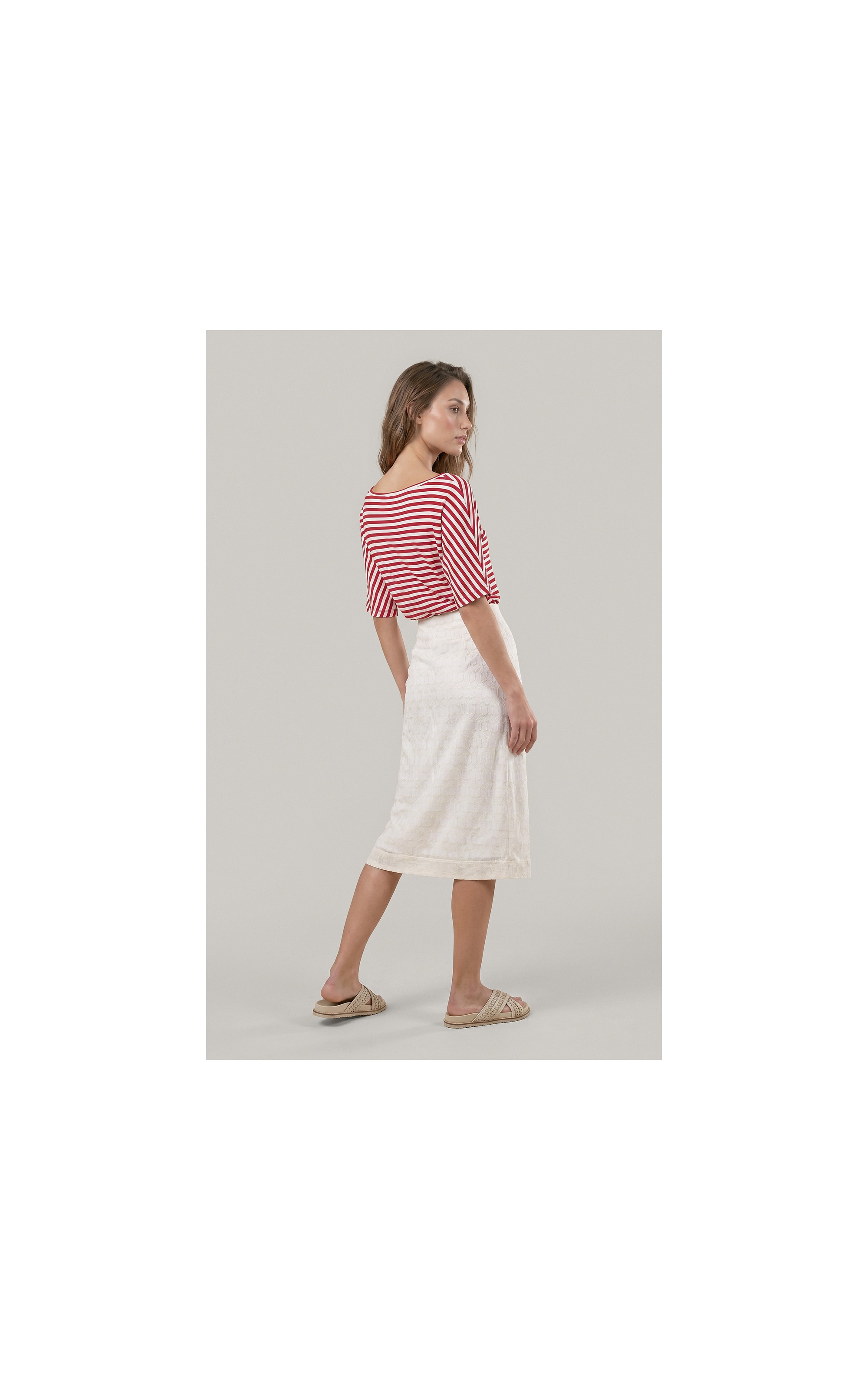 Saia Capodanno Coqueiros Bordada Off White