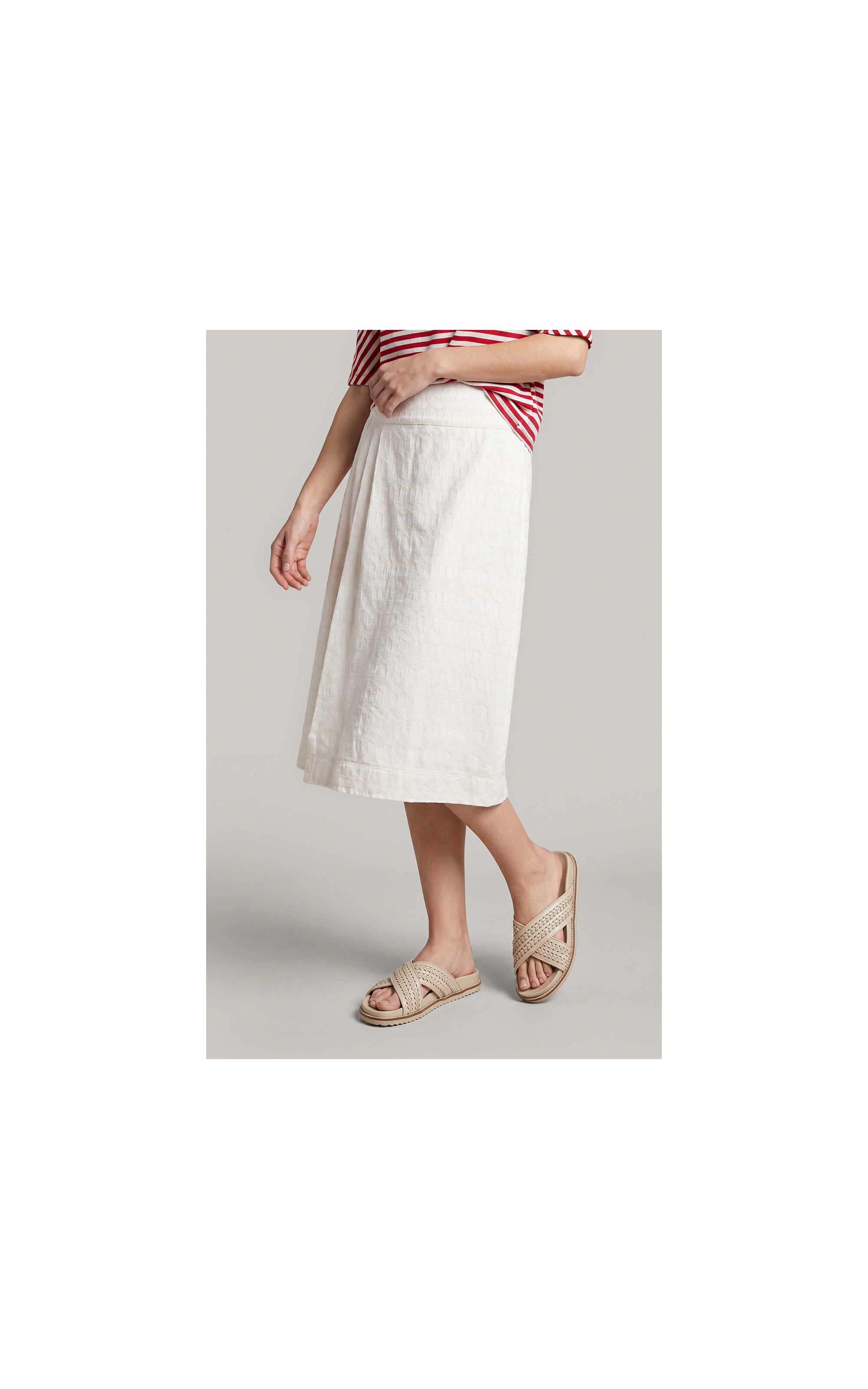 Saia Capodanno Coqueiros Bordada Off White