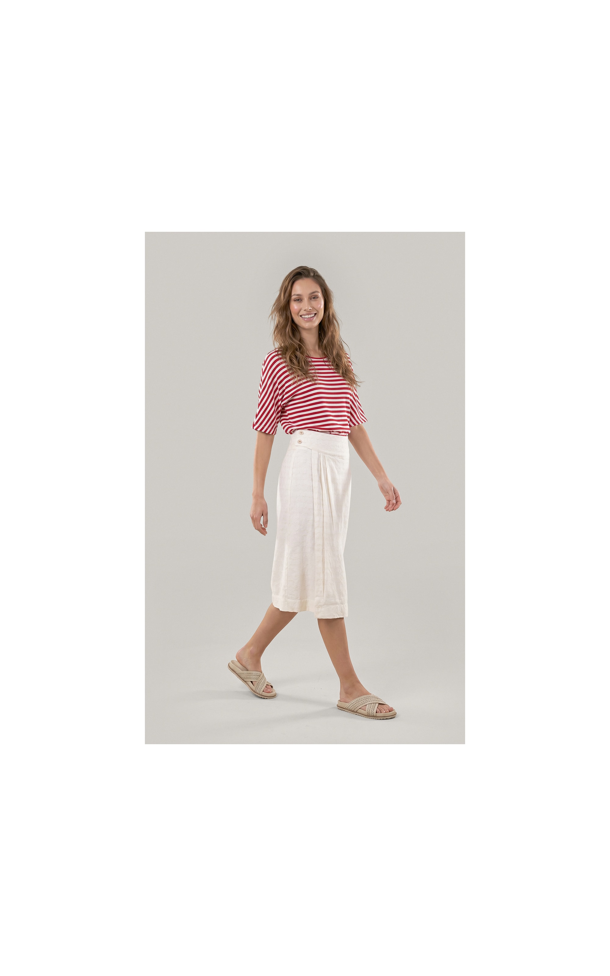 Saia Capodanno Coqueiros Bordada Off White
