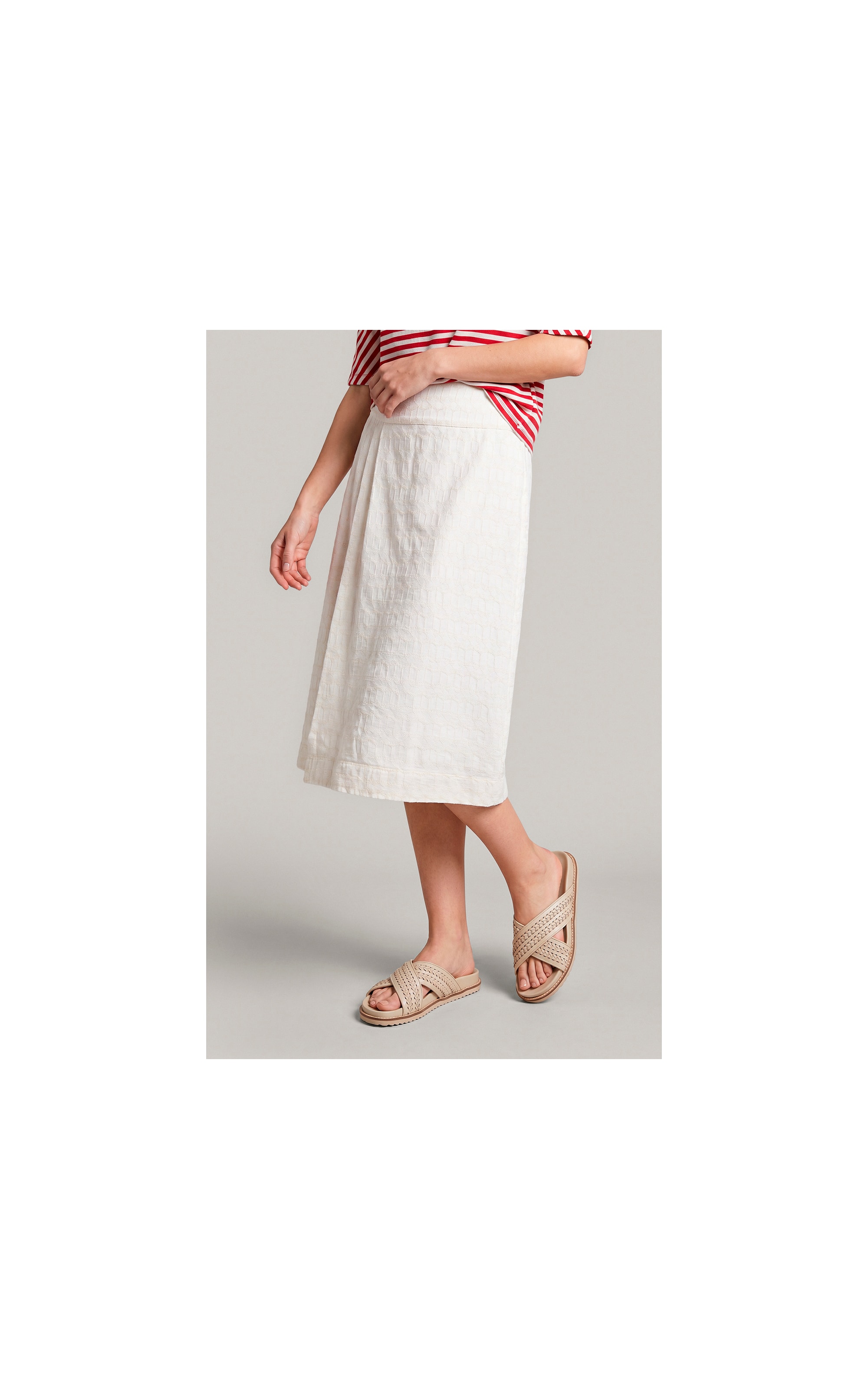 Saia Capodanno Coqueiros Bordada Off White