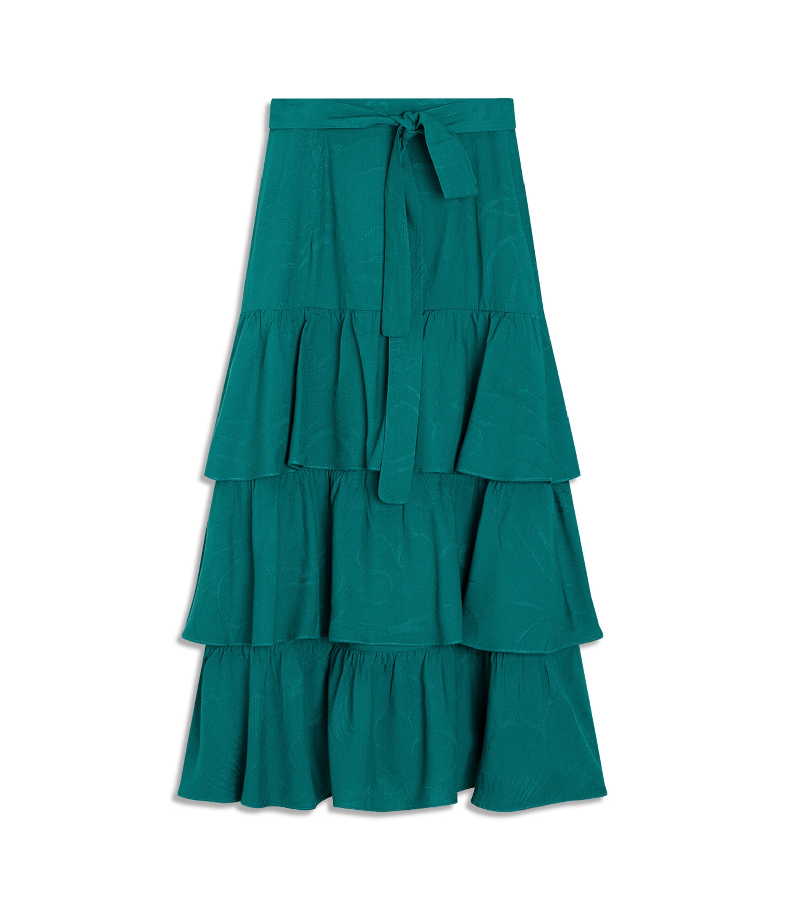  Saia Carmen Viscose Jacquard Verde