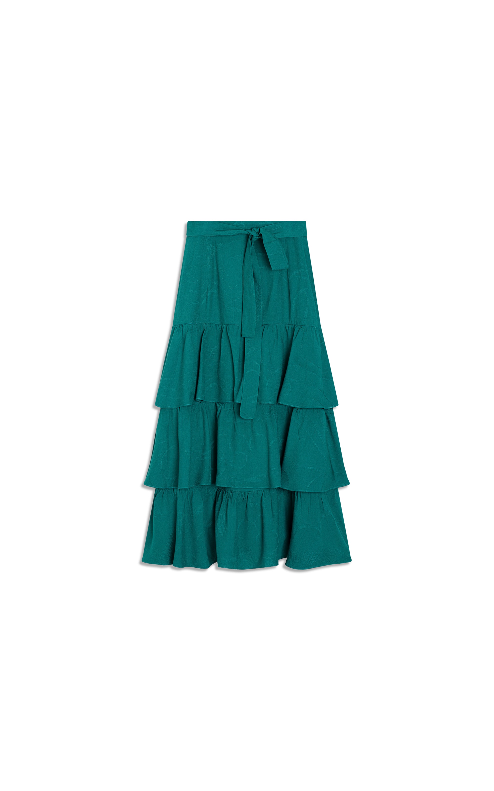  Saia Carmen Viscose Jacquard Verde