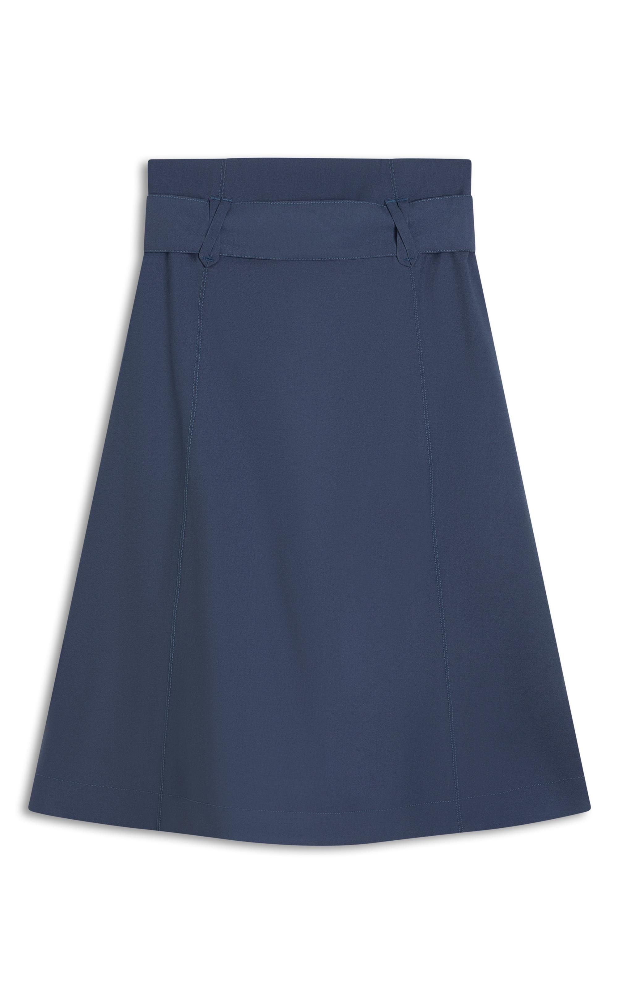  Saia Catarina Lisa Azul Seco