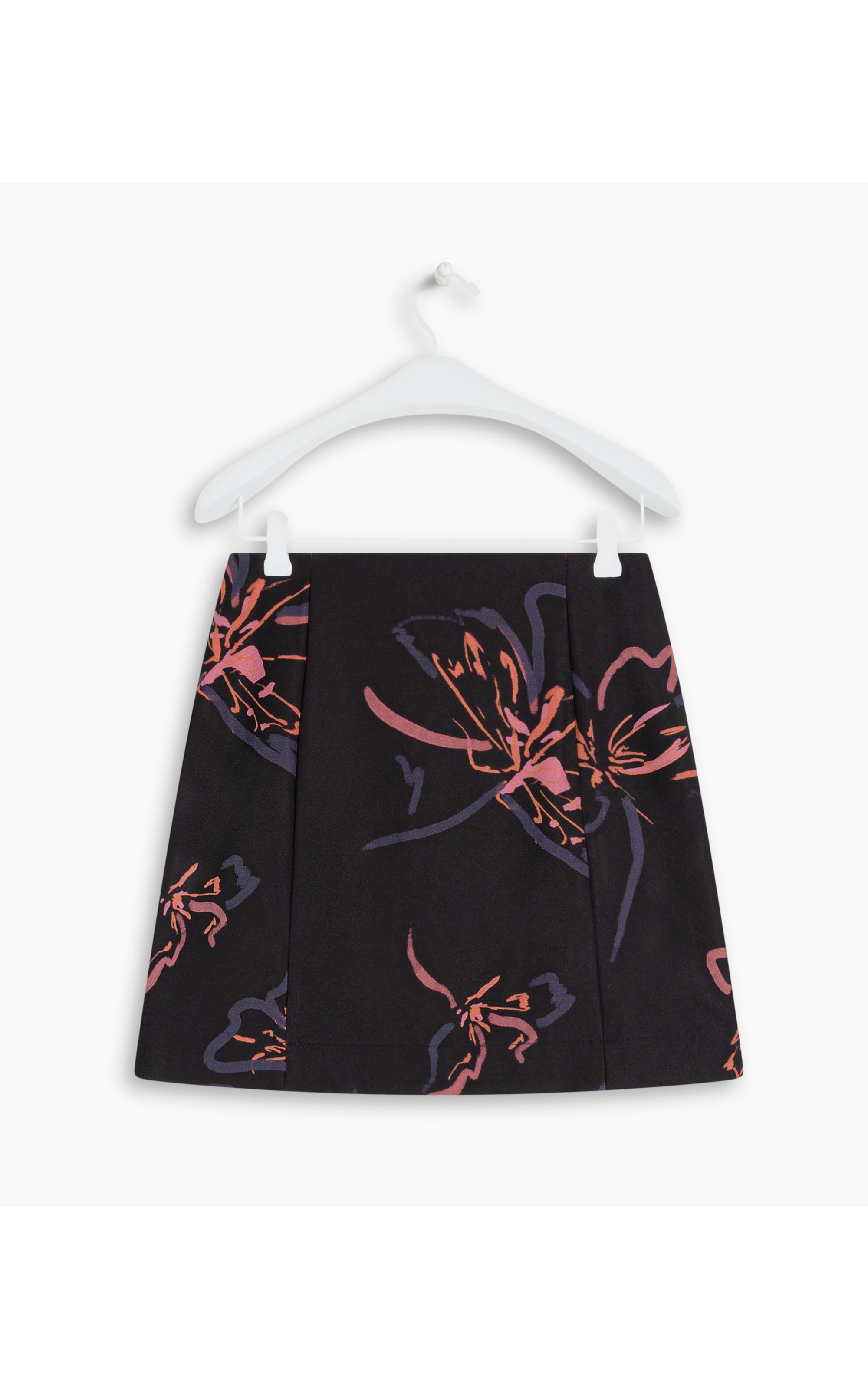 Saia Cher Est. Flores Danca Hortencia