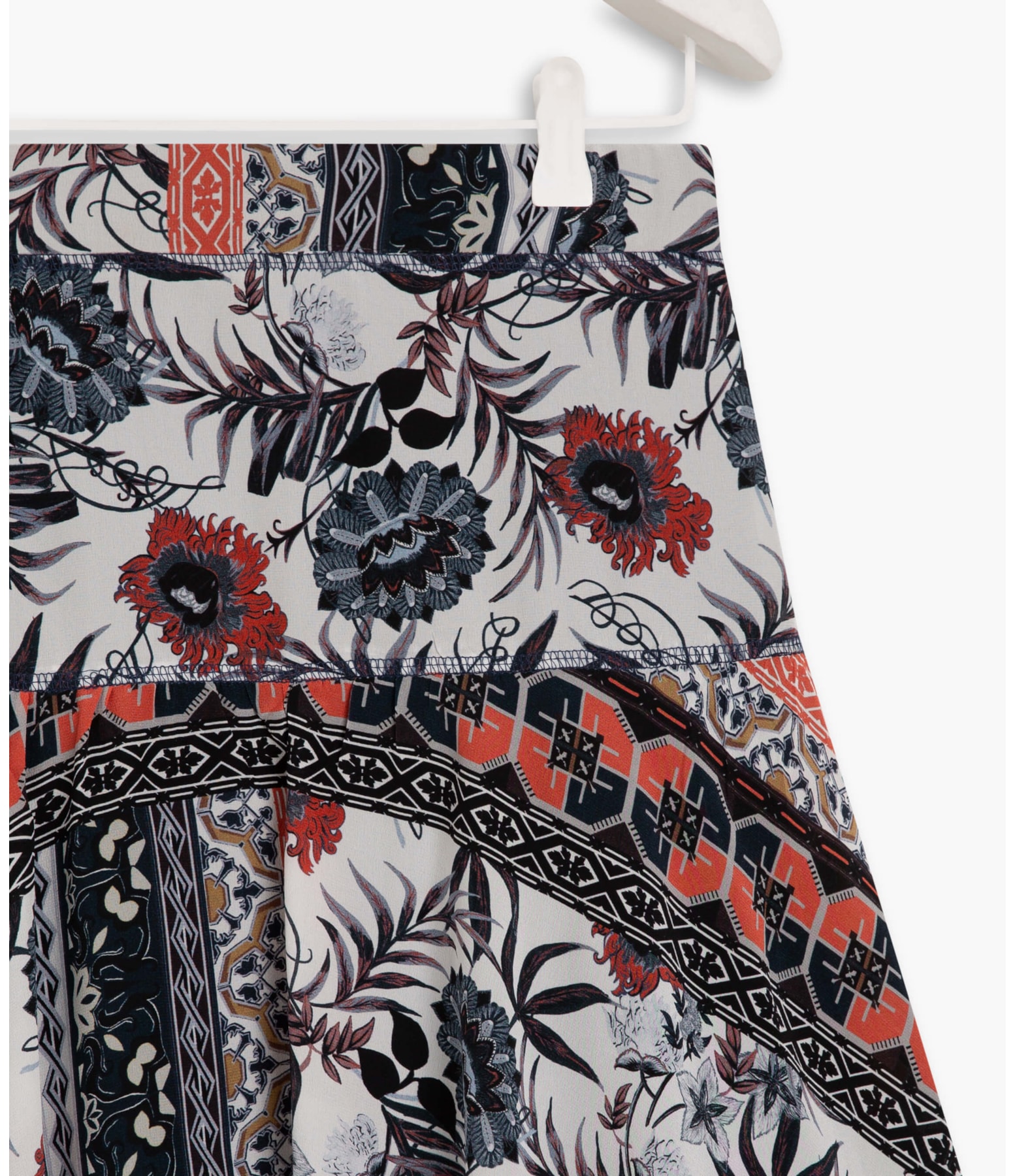 Saia Costa Seda Est Dots Dark Navy