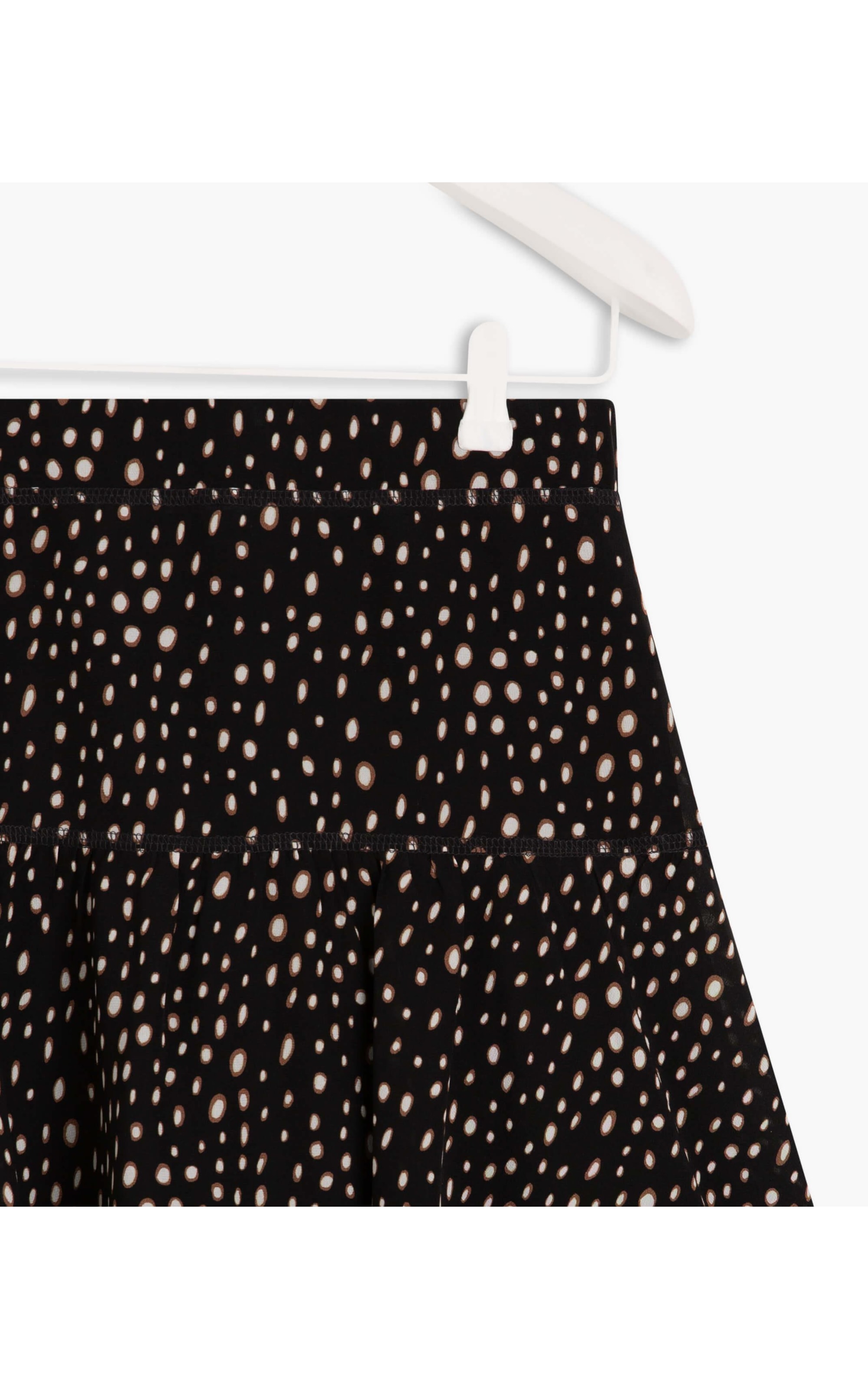 Saia Costa Seda Est Dots Preto
