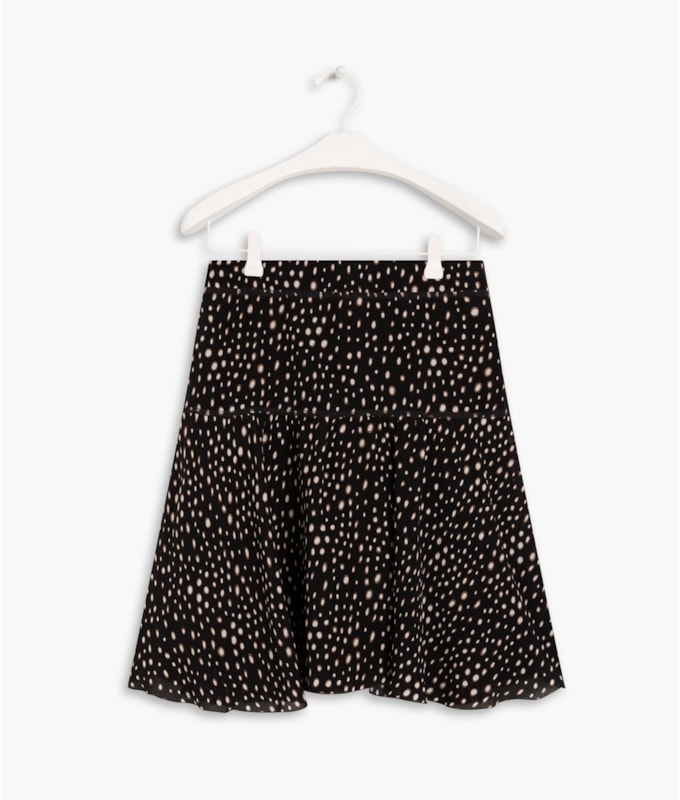 Saia Costa Seda Est Dots Preto