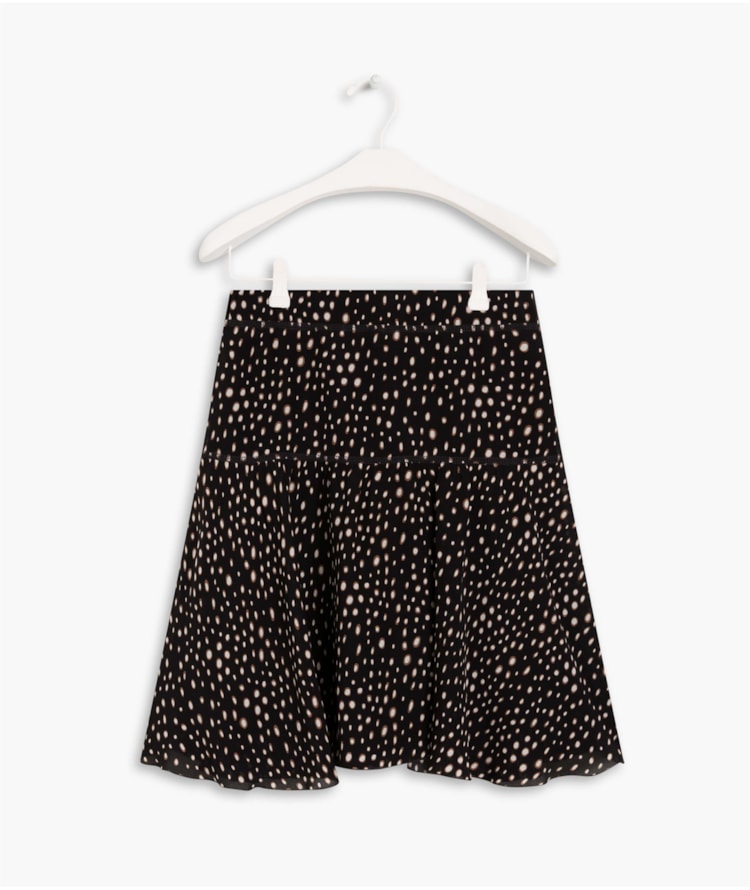 Saia Costa Seda Est Dots Preto