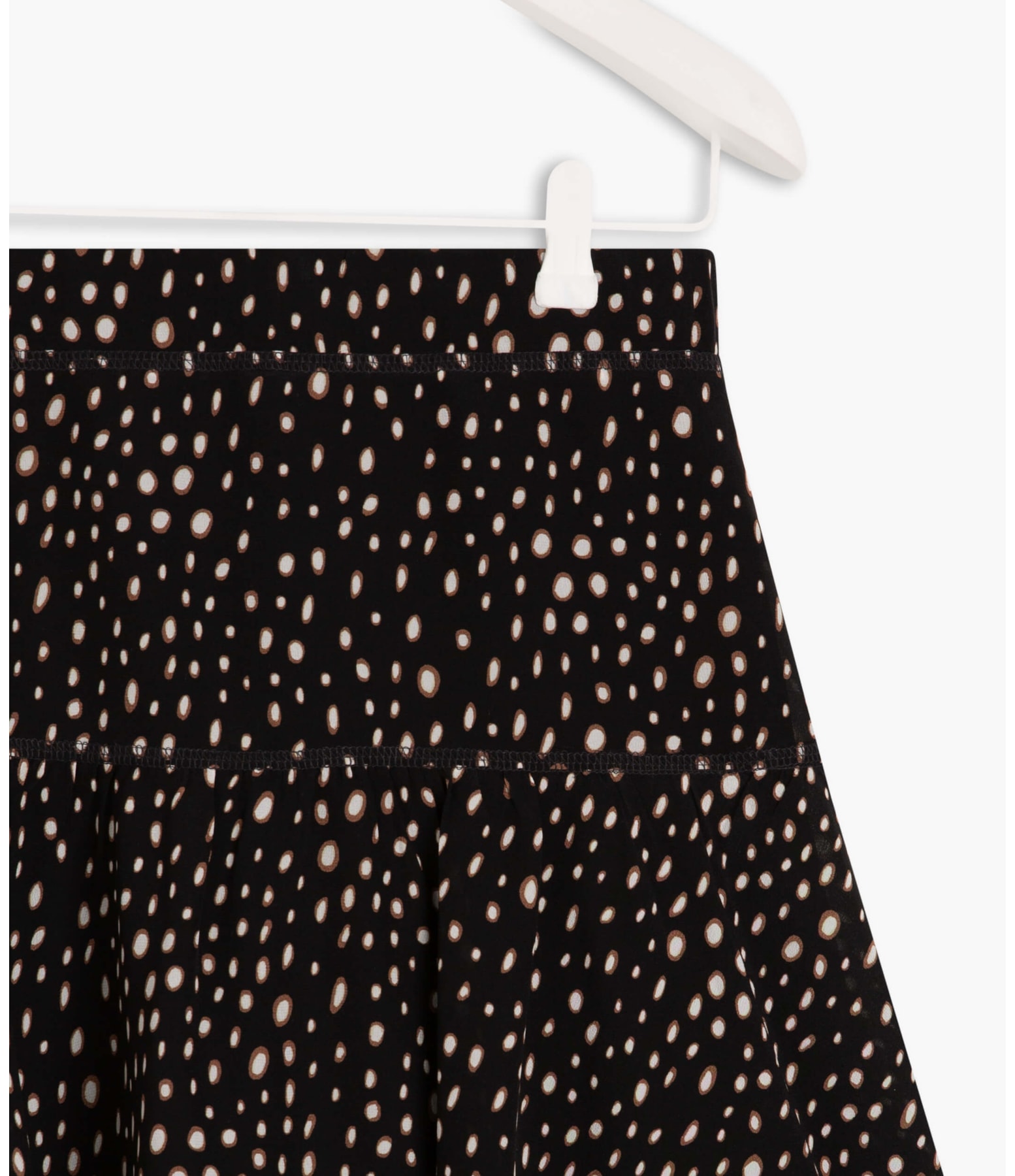 Saia Costa Seda Est Dots Preto