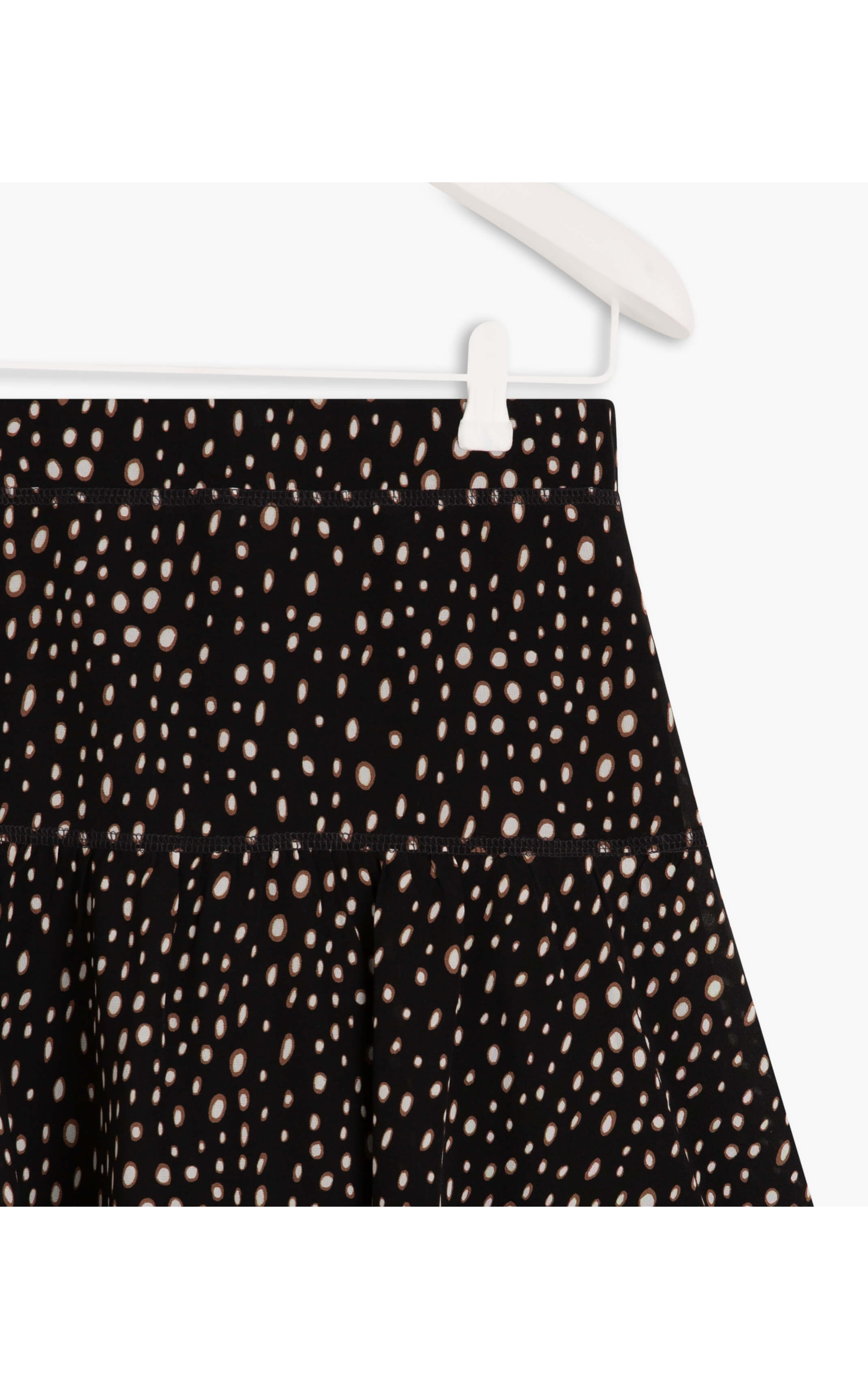 Saia Costa Seda Est Dots Preto