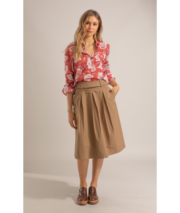 Saia Dalia  Liso Caqui