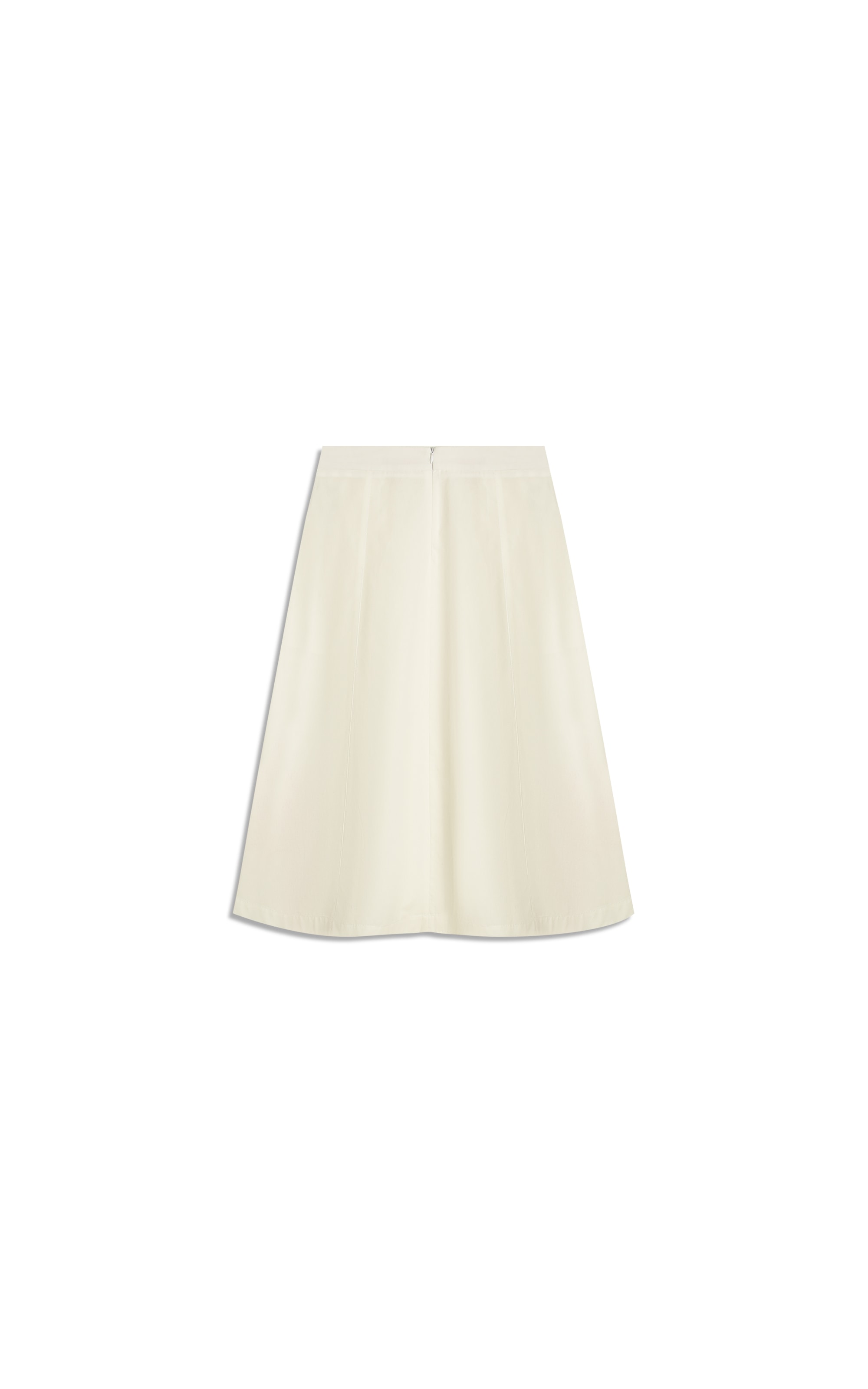 Saia Elsa Algodao Liso Branco