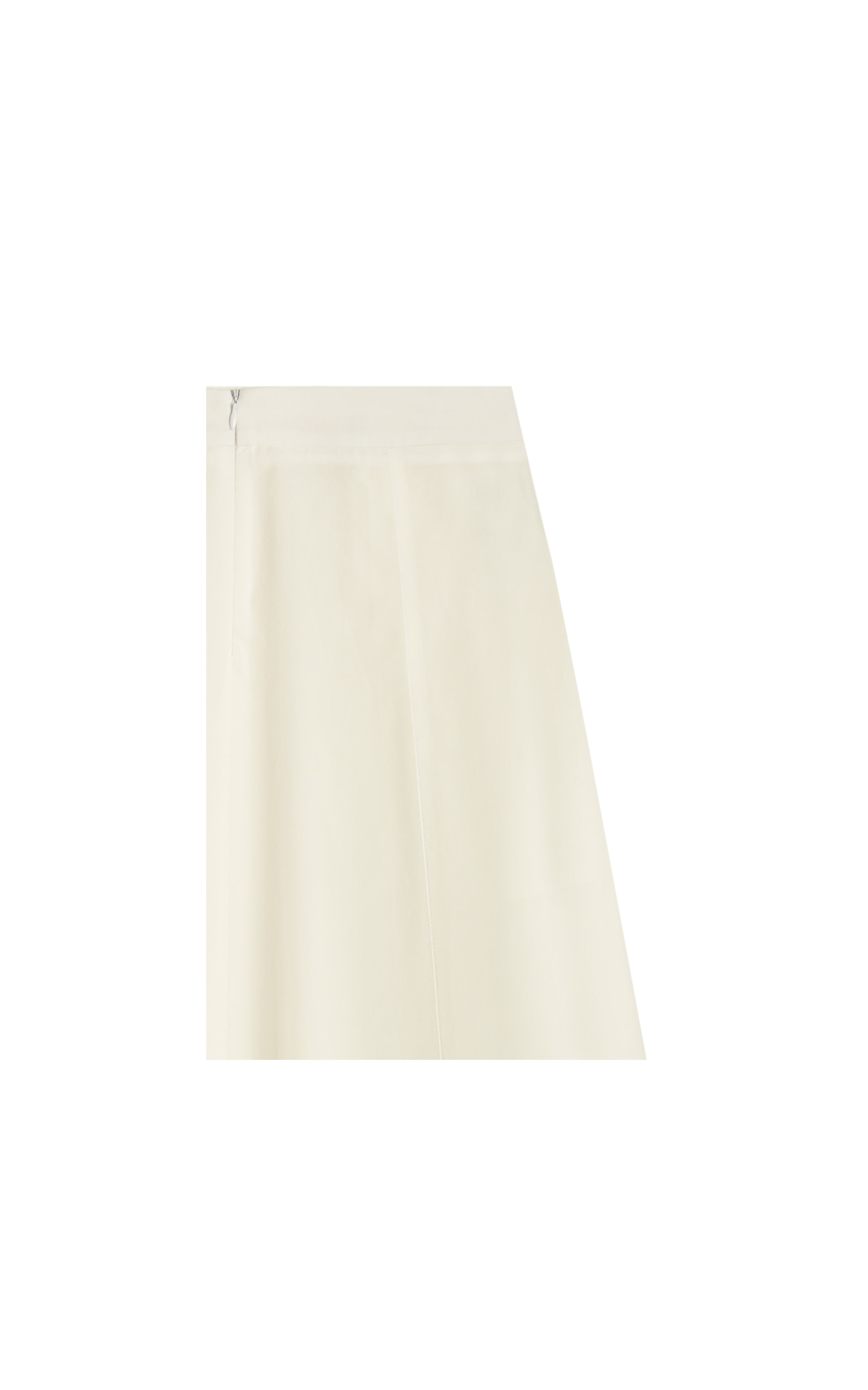 Saia Elsa Algodao Liso Branco