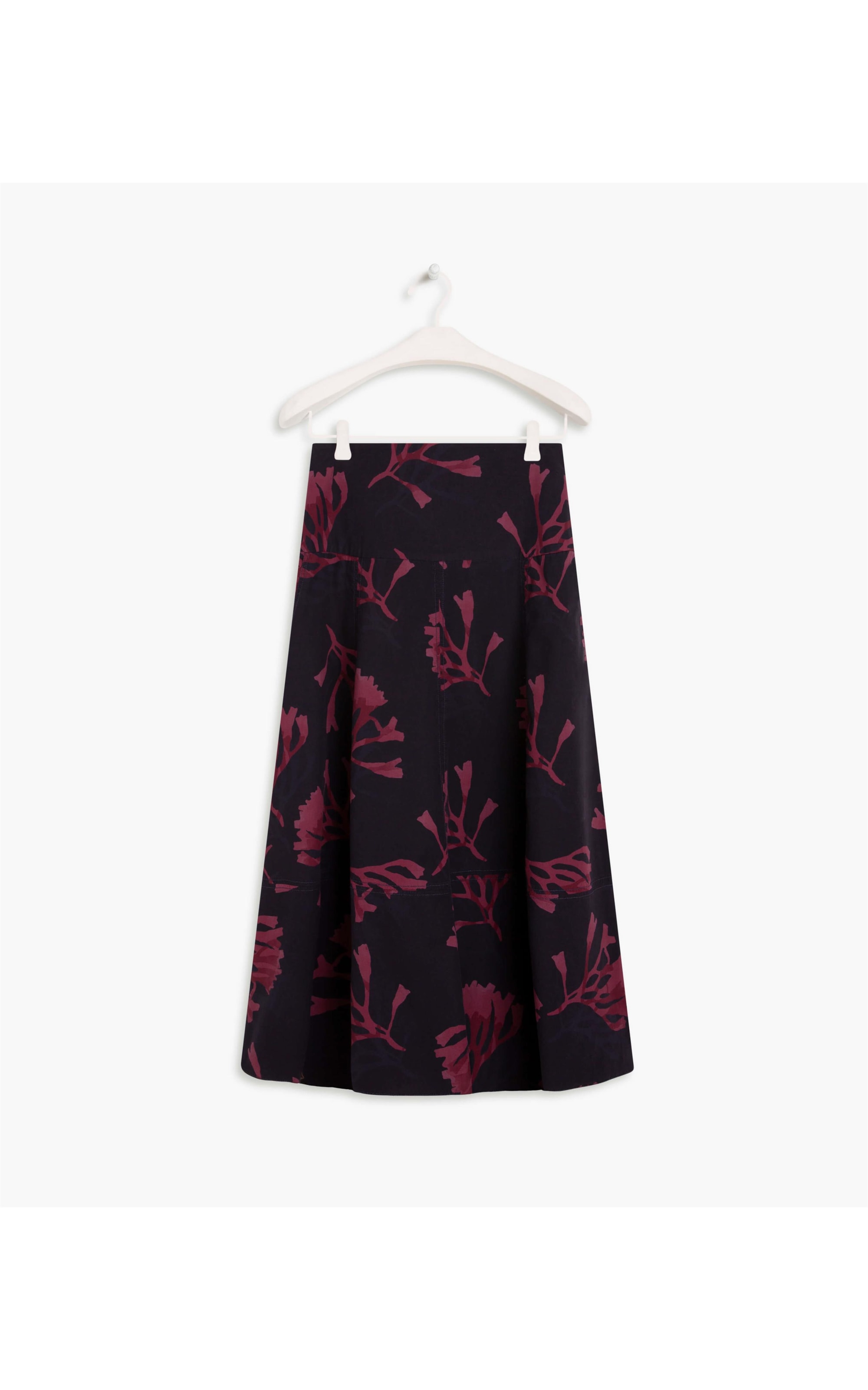 Saia Erica Estampa Corais Gd Dark Navy