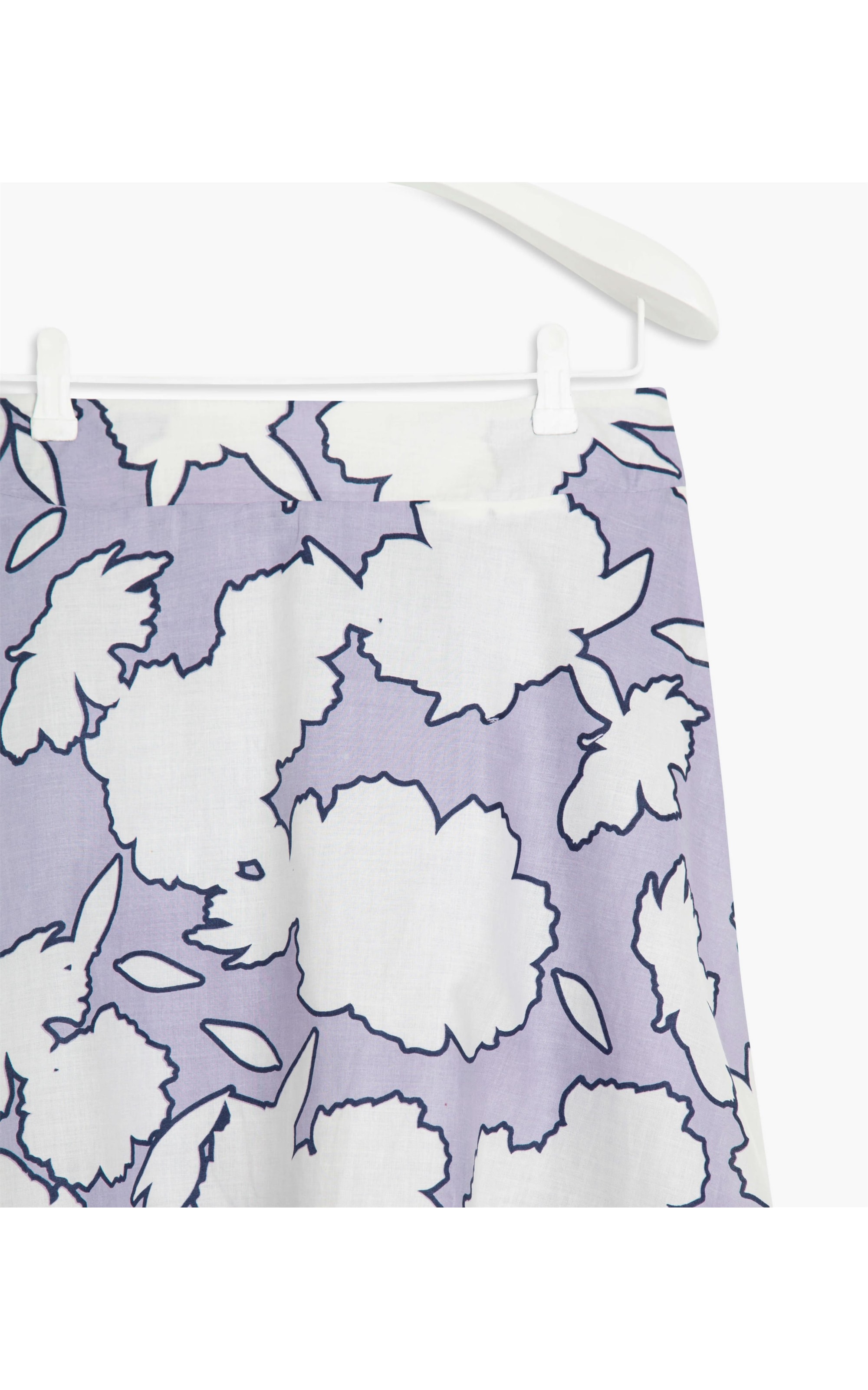 Saia Fiji Voil de Algodao Polaroid Lilas