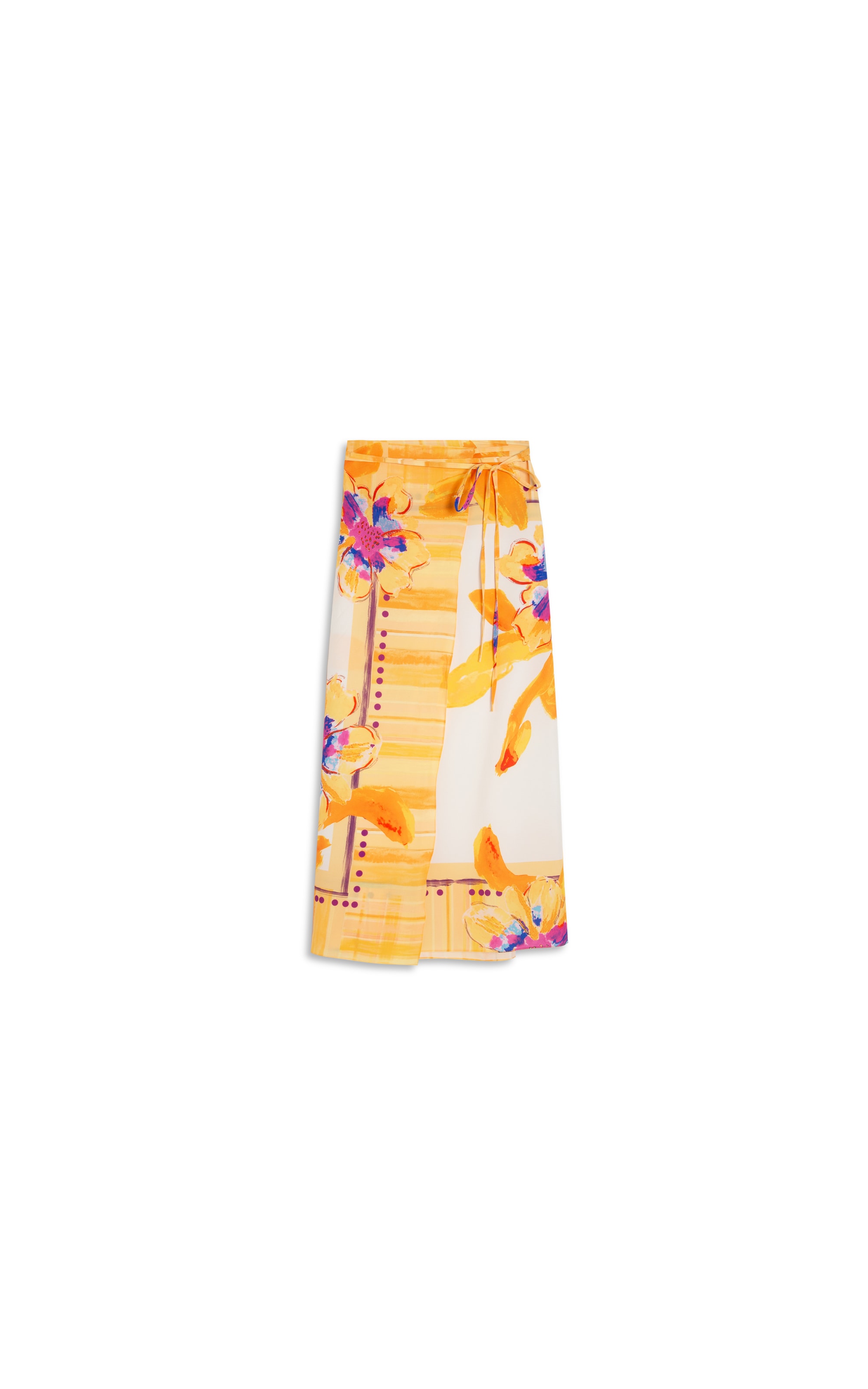 Saia Flores Amarelas Amarelo