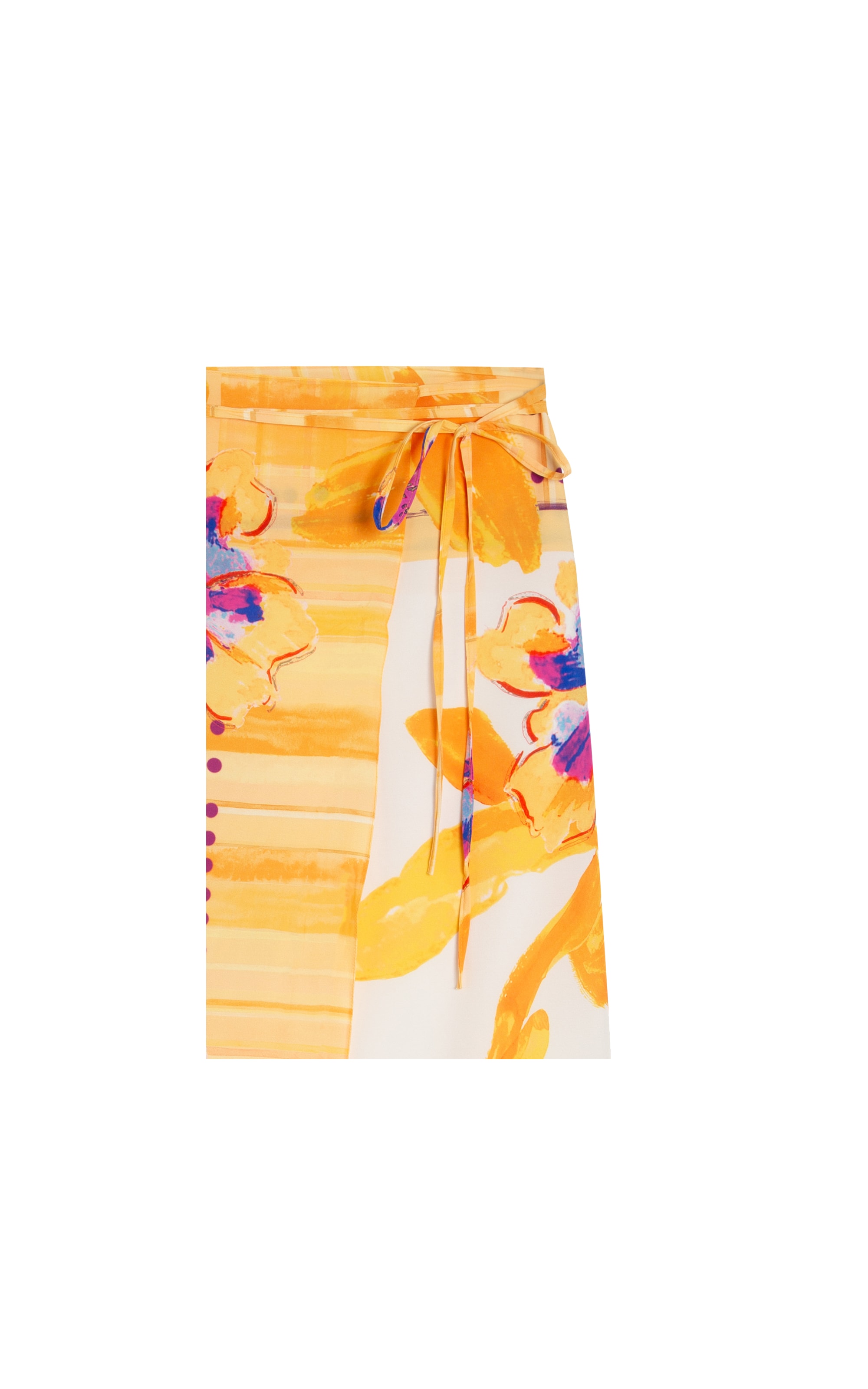 Saia Flores Amarelas Amarelo