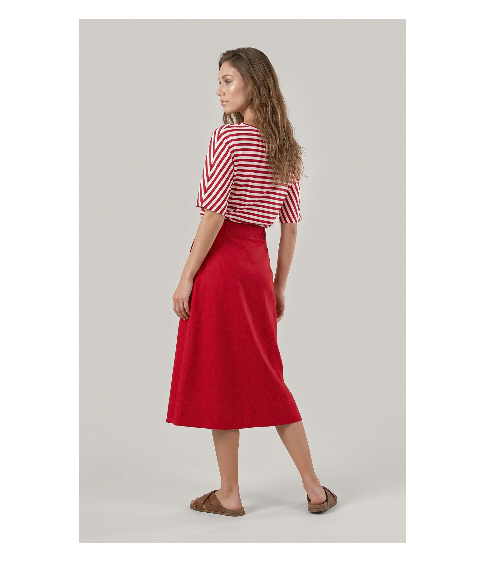 Saia Forli Lb Liso Vermelho Vivo